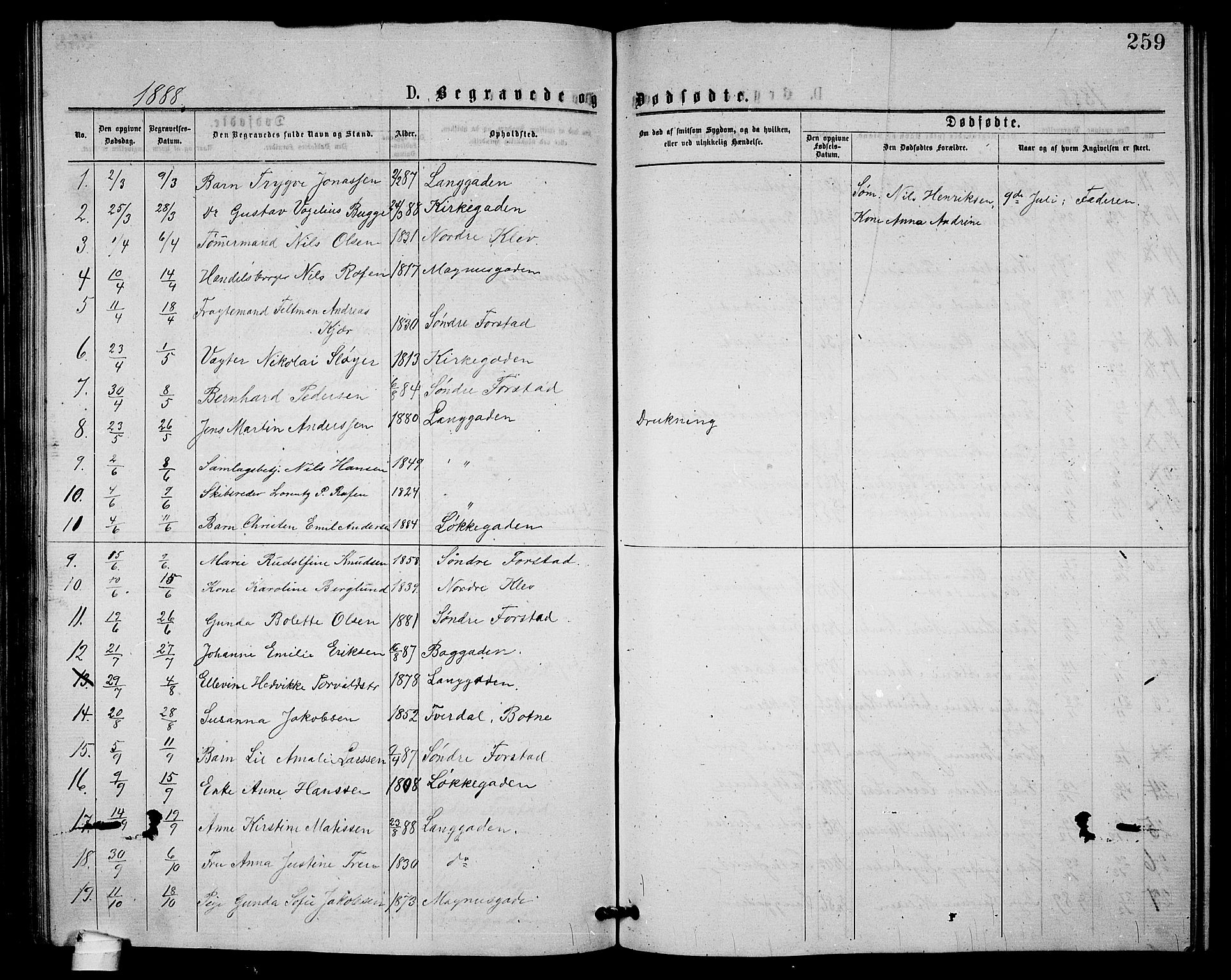 Holmestrand kirkebøker, AV/SAKO-A-346/G/Ga/L0004: Parish register (copy) no. 4, 1874-1888, p. 259