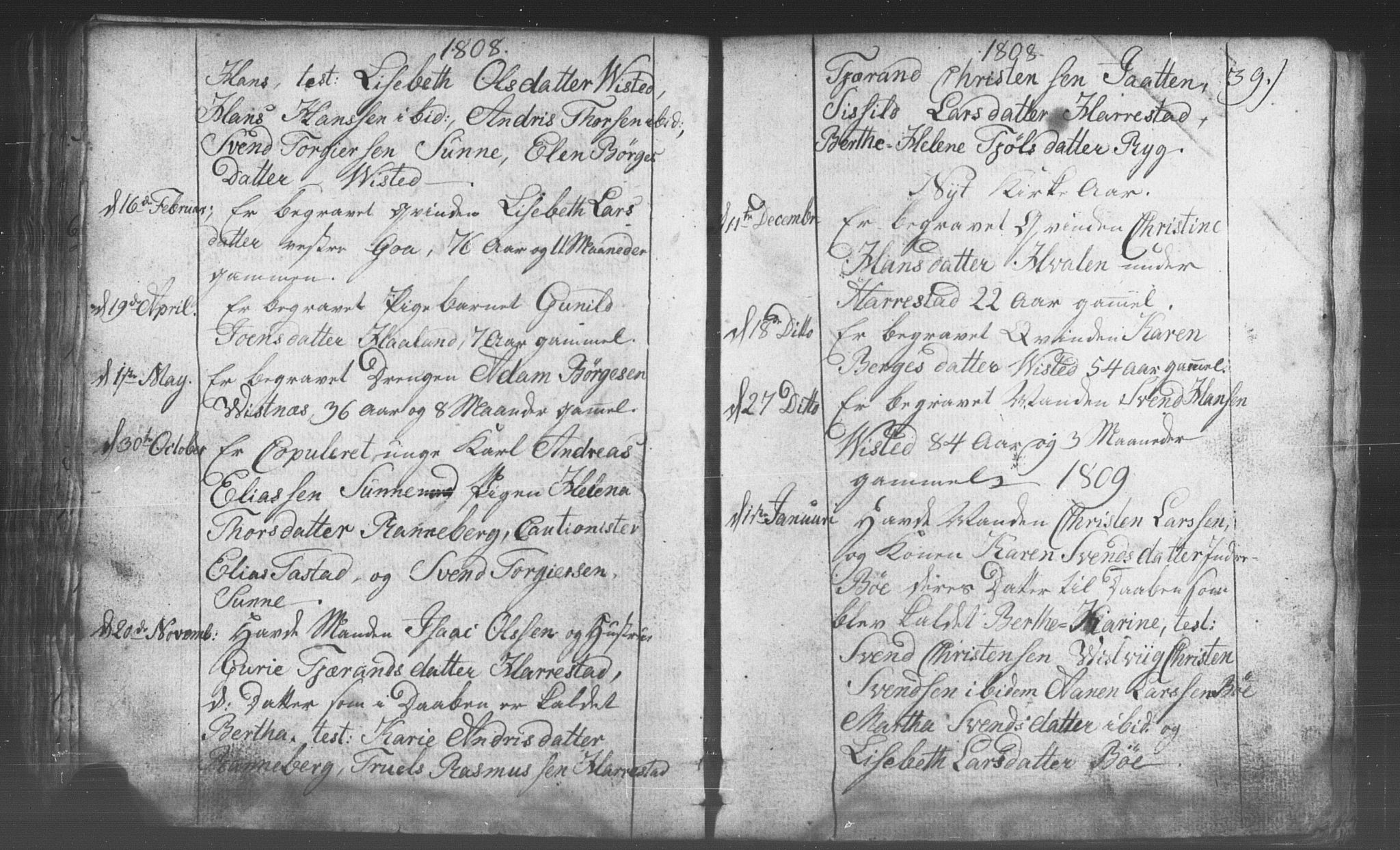 Domkirken sokneprestkontor, SAST/A-101812/001/30/30BB/L0006: Parish register (copy) no. B 6, 1783-1815, p. 39