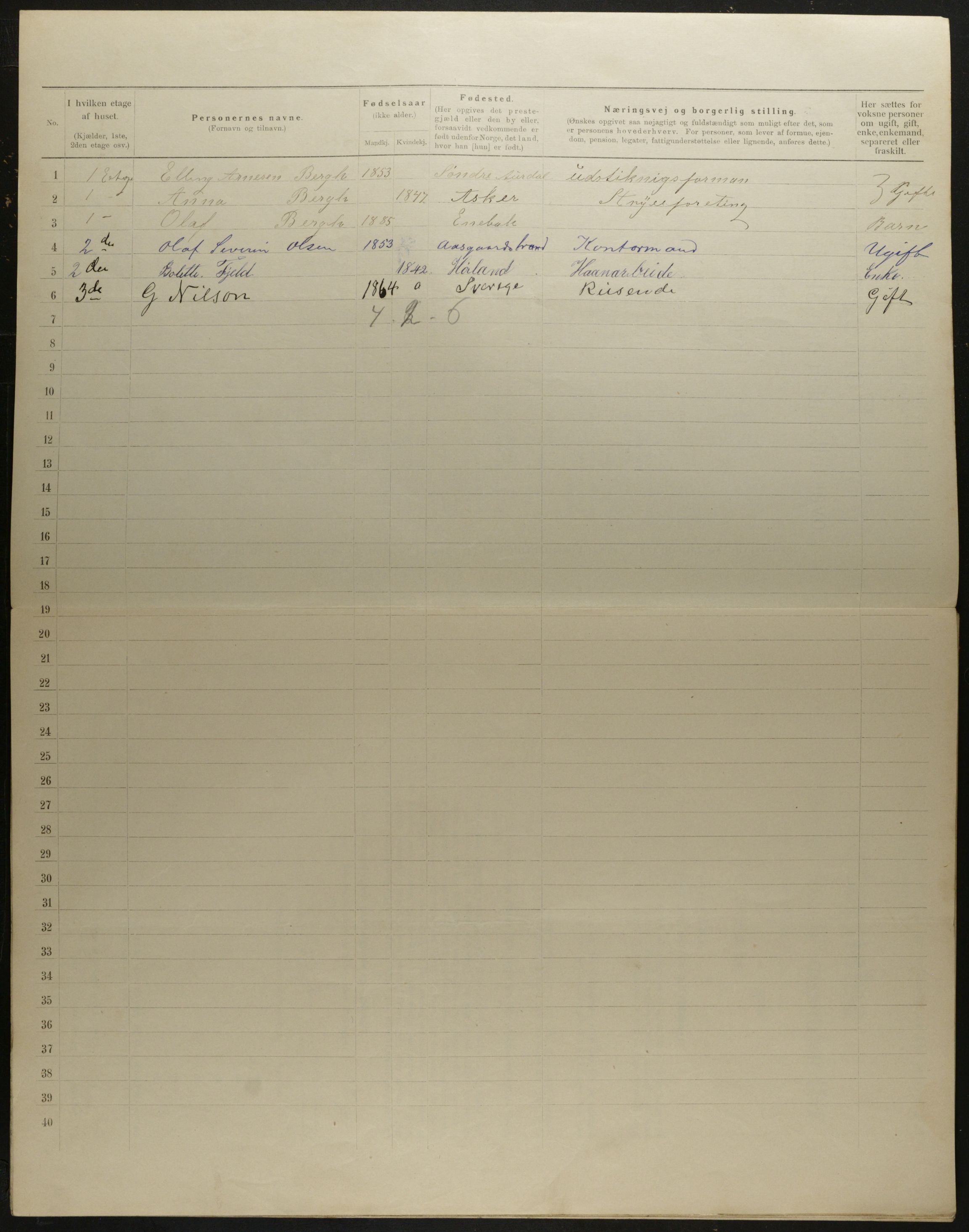 OBA, Municipal Census 1901 for Kristiania, 1901, p. 8291