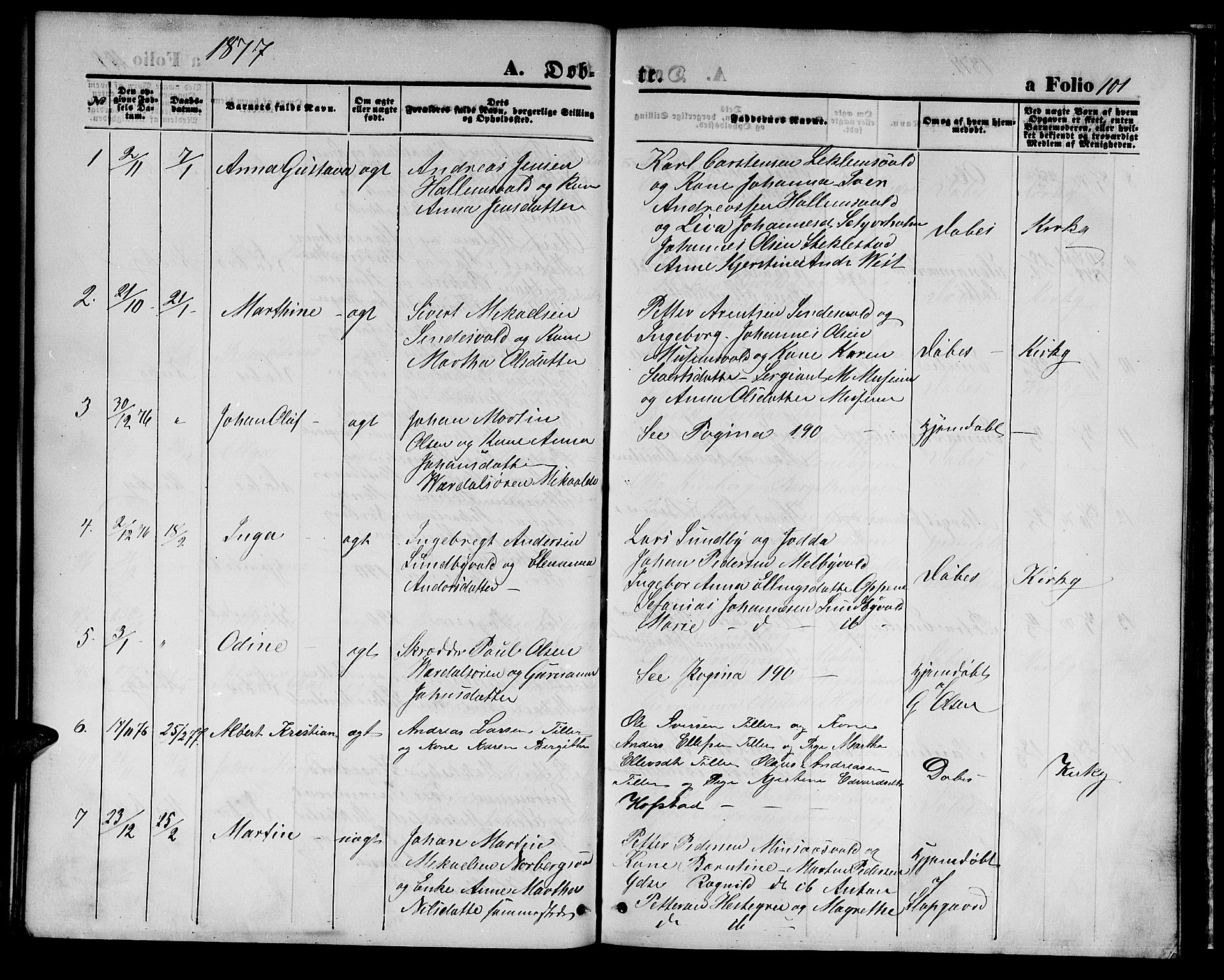 Ministerialprotokoller, klokkerbøker og fødselsregistre - Nord-Trøndelag, SAT/A-1458/723/L0255: Parish register (copy) no. 723C03, 1869-1879, p. 101