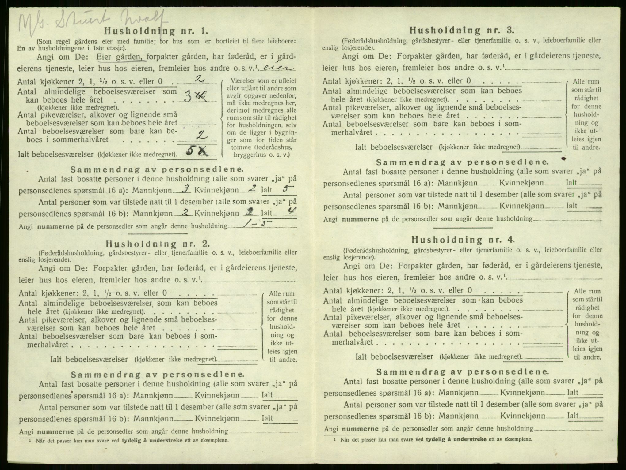 SAKO, 1920 census for Sandeherred, 1920, p. 2048