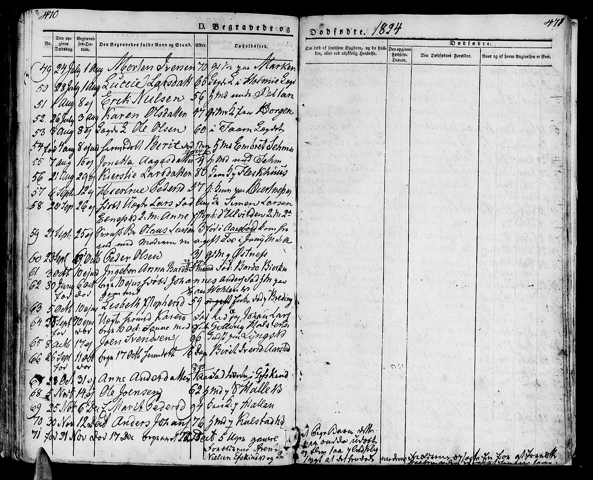 Ministerialprotokoller, klokkerbøker og fødselsregistre - Nord-Trøndelag, AV/SAT-A-1458/723/L0237: Parish register (official) no. 723A06, 1822-1830, p. 470-471