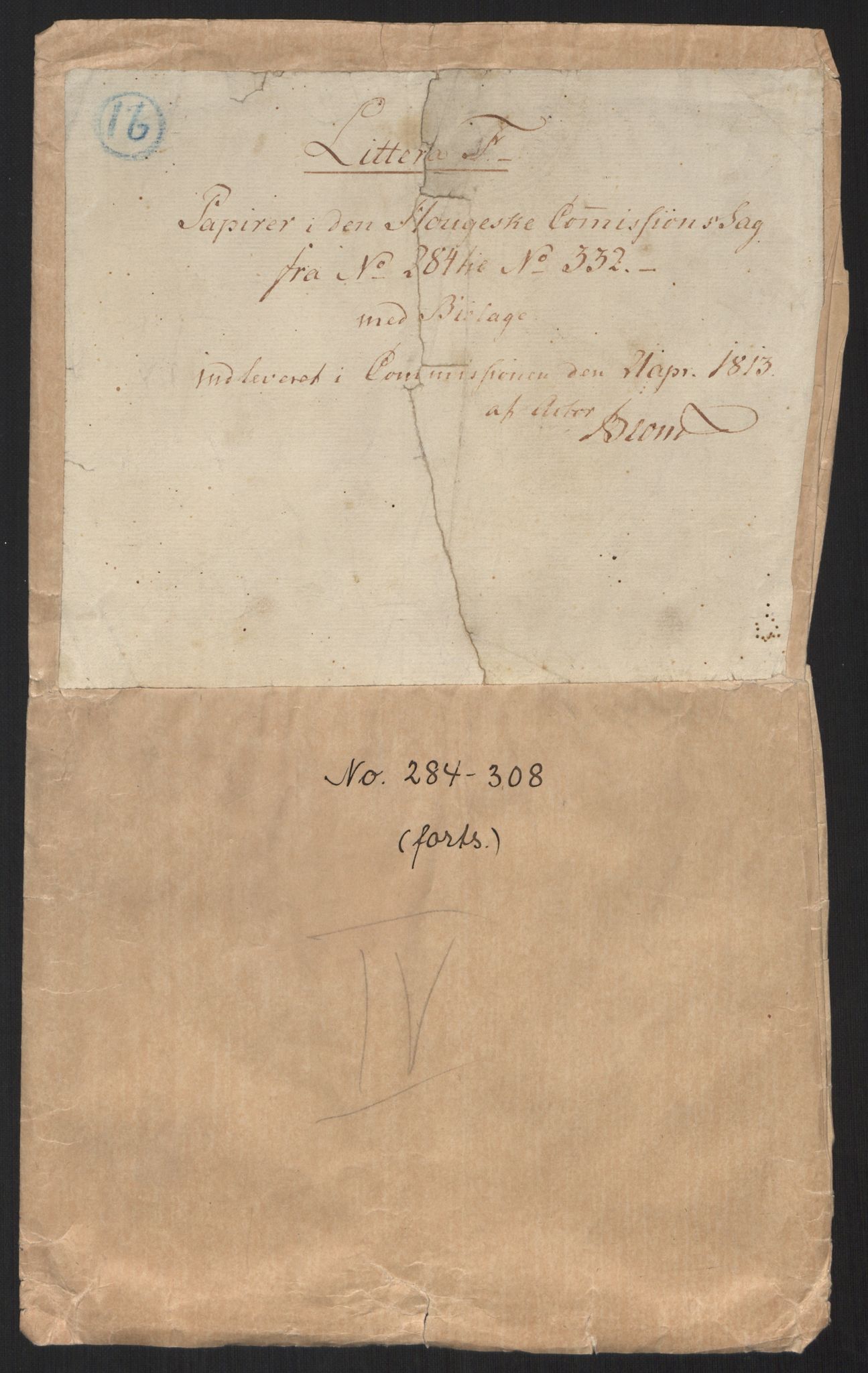 Justisdepartementet, Kommisjon i saken mot Hans Nielsen Hauge 1804, AV/RA-S-1151/D/L0004: Hans Nielsen Hauges sak, 1813, p. 2