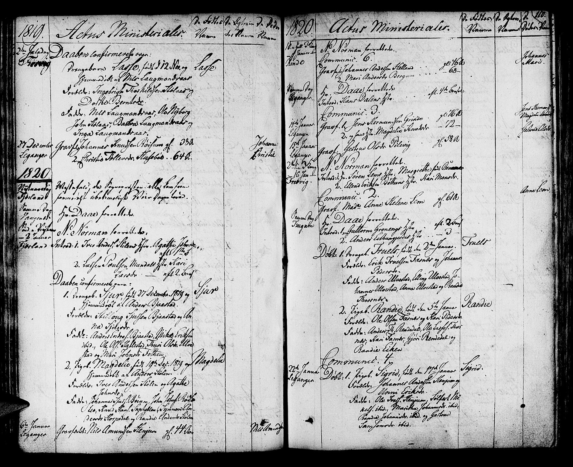 Leikanger sokneprestembete, AV/SAB-A-81001/H/Haa/Haaa/L0006: Parish register (official) no. A 6, 1810-1838, p. 110