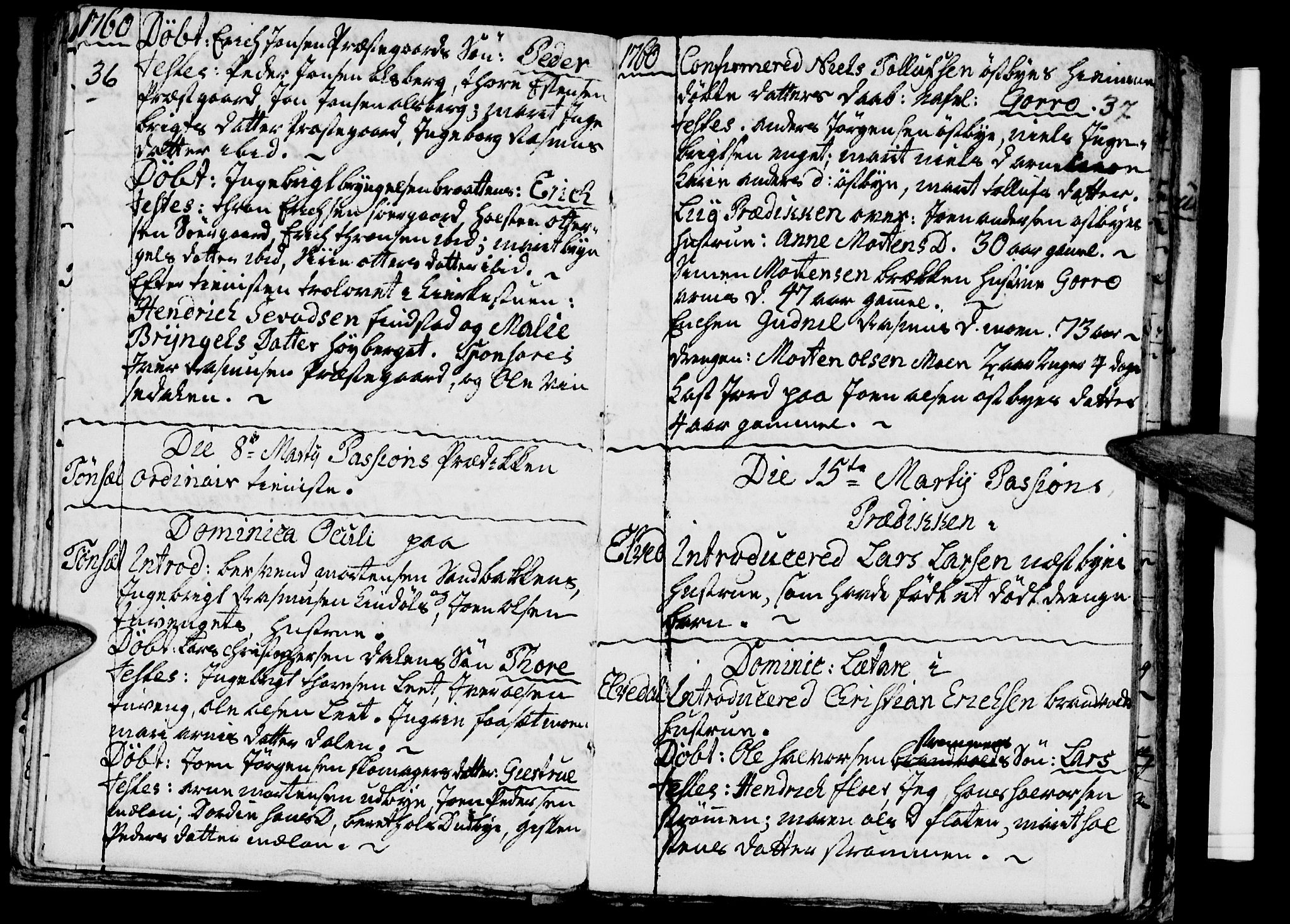 Tynset prestekontor, SAH/PREST-058/H/Ha/Haa/L0003: Parish register (official) no. 3, 1758-1762, p. 36-37