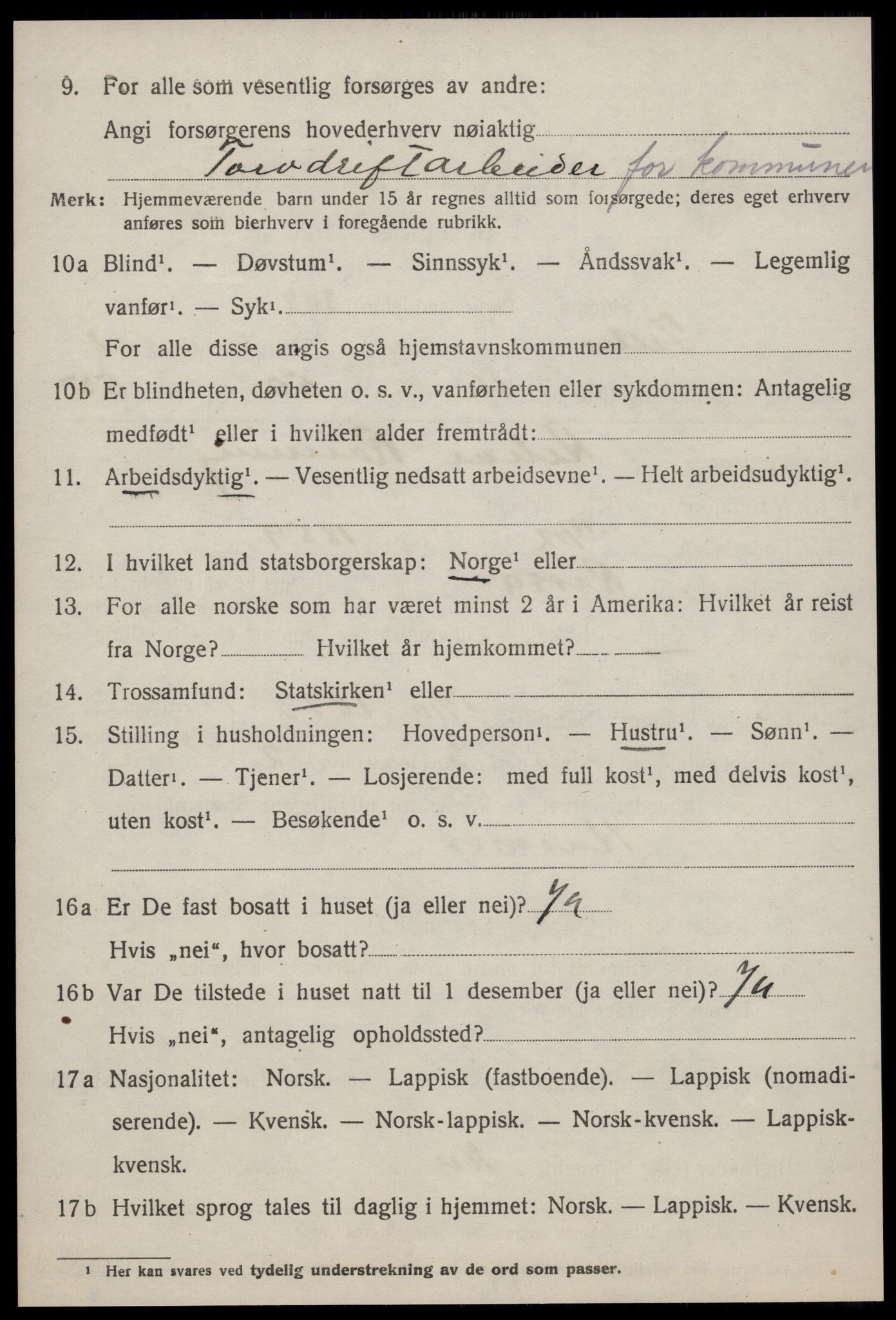 SAT, 1920 census for Tiller, 1920, p. 972