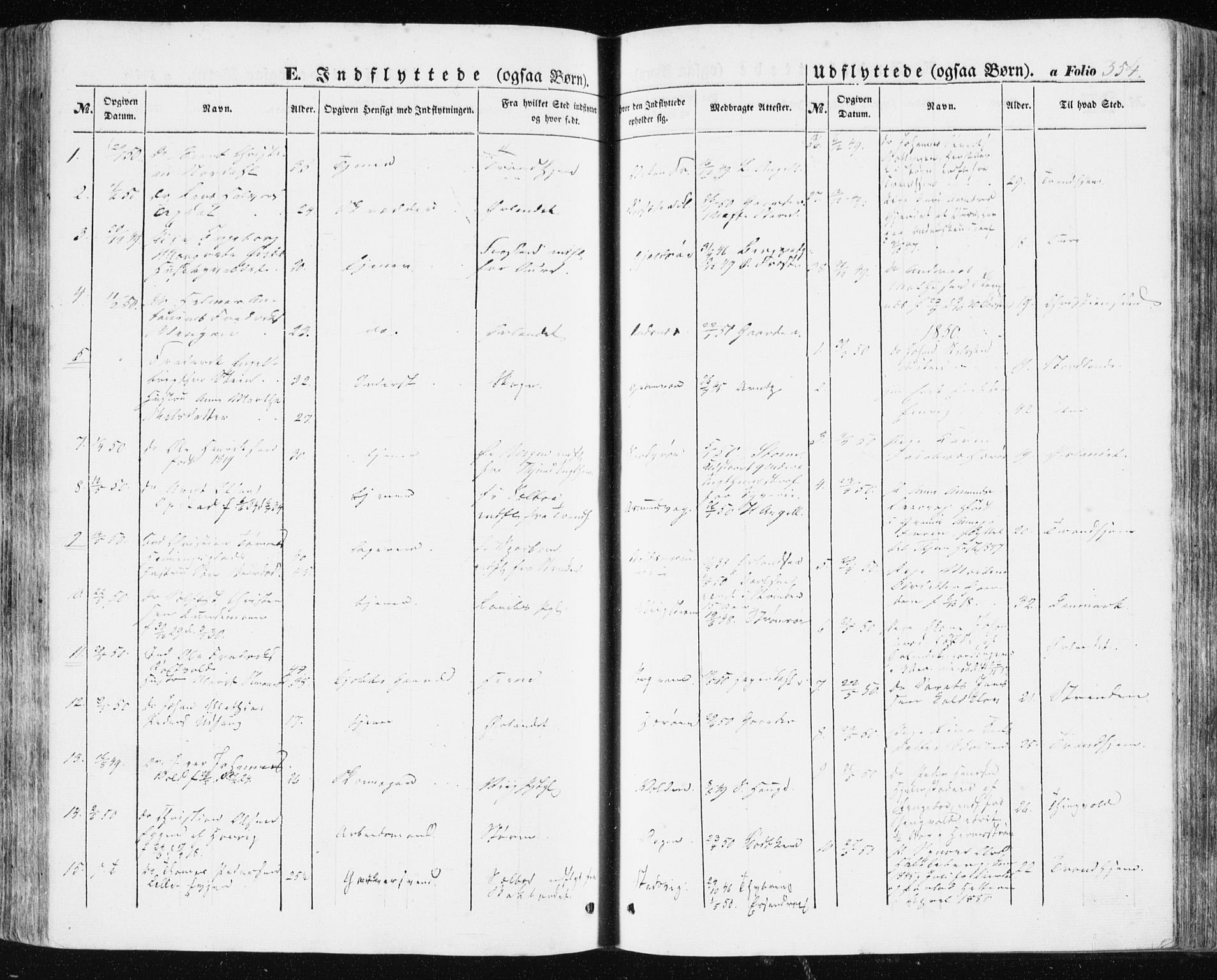 Ministerialprotokoller, klokkerbøker og fødselsregistre - Sør-Trøndelag, SAT/A-1456/634/L0529: Parish register (official) no. 634A05, 1843-1851, p. 354