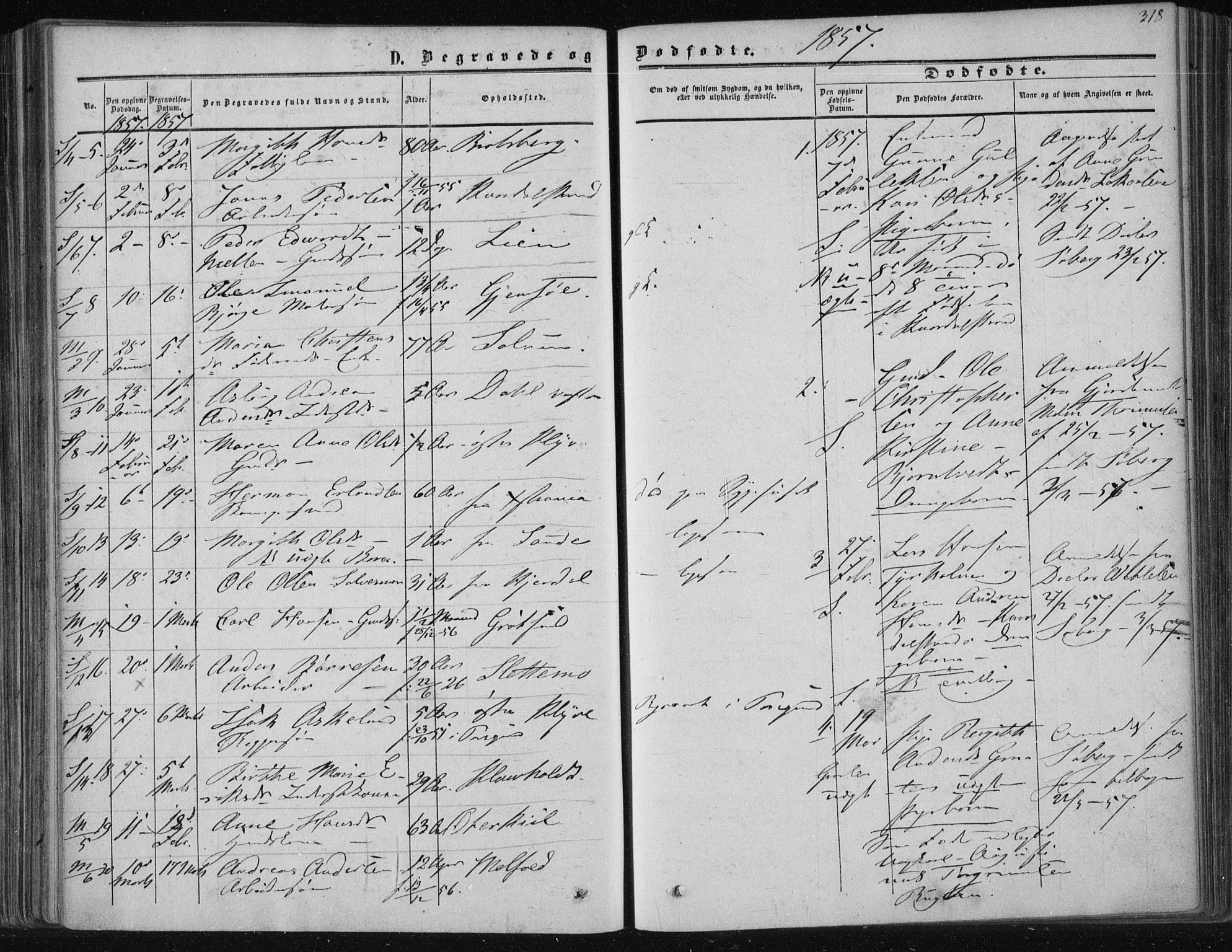 Solum kirkebøker, SAKO/A-306/F/Fa/L0007: Parish register (official) no. I 7, 1856-1864, p. 318
