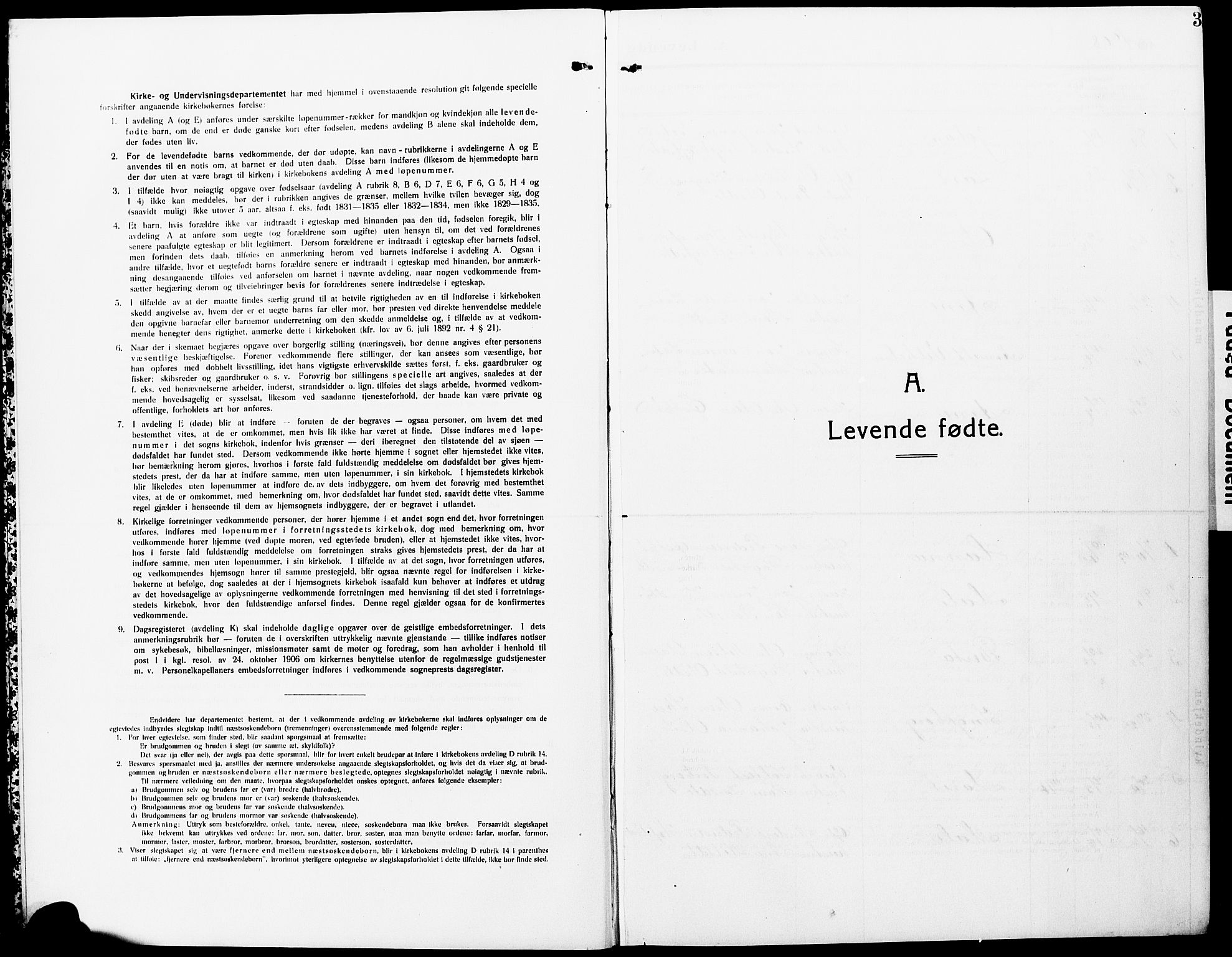 Ministerialprotokoller, klokkerbøker og fødselsregistre - Møre og Romsdal, SAT/A-1454/596/L1059: Parish register (copy) no. 596C02, 1908-1922, p. 3