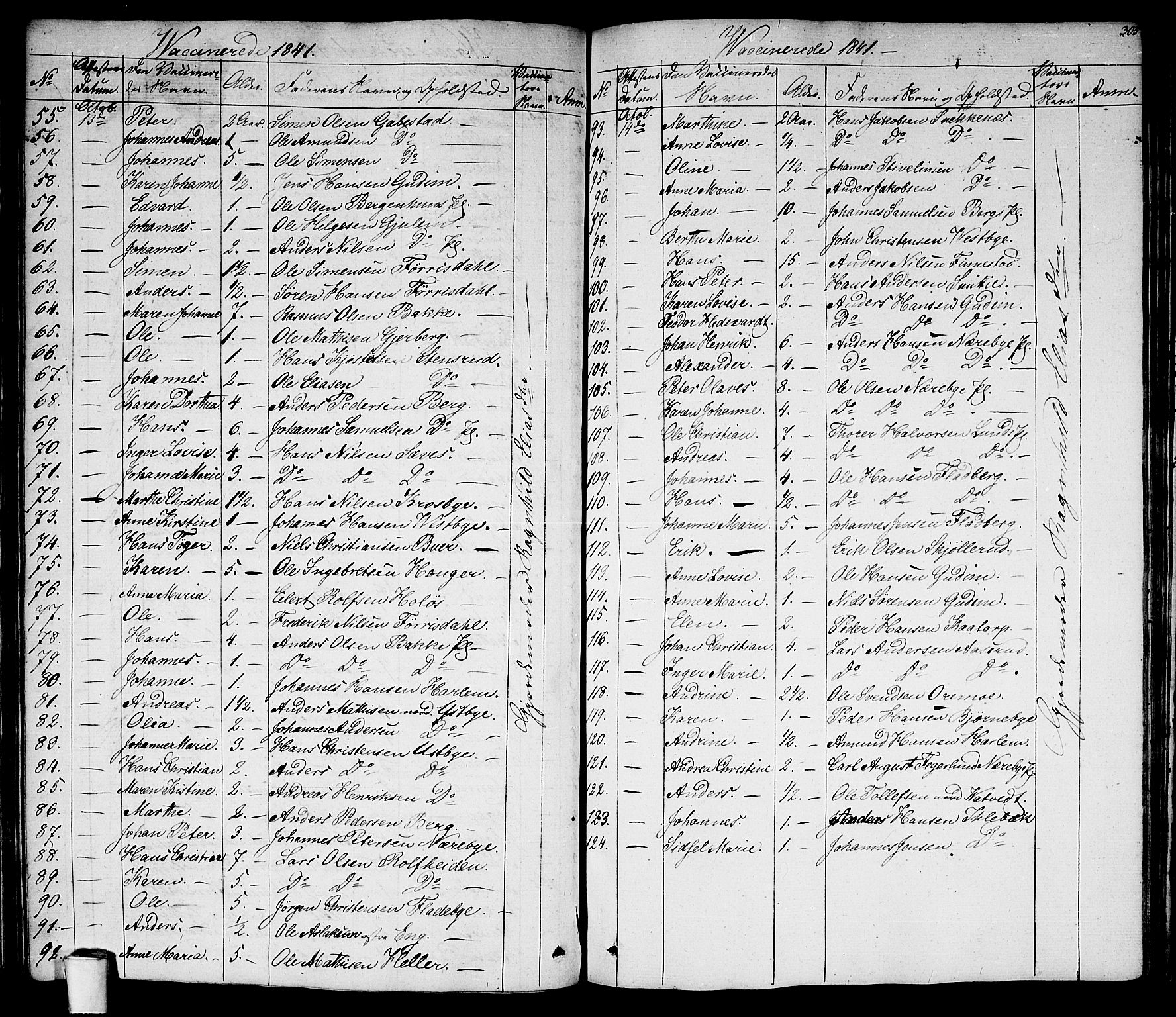 Rakkestad prestekontor Kirkebøker, SAO/A-2008/F/Fa/L0007: Parish register (official) no. I 7, 1825-1841, p. 305
