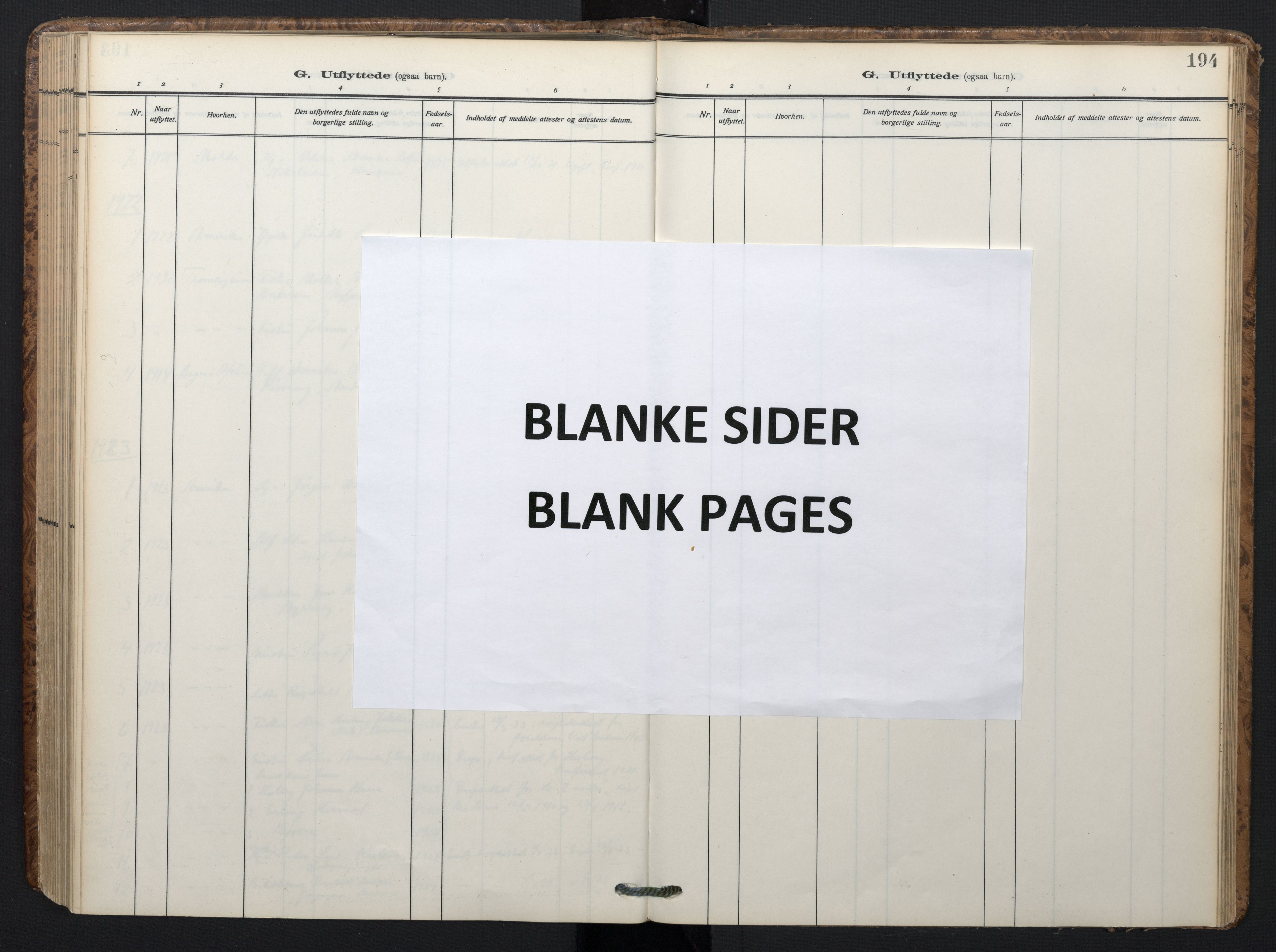 Ministerialprotokoller, klokkerbøker og fødselsregistre - Nordland, SAT/A-1459/899/L1438: Parish register (official) no. 899A06, 1909-1922, p. 194