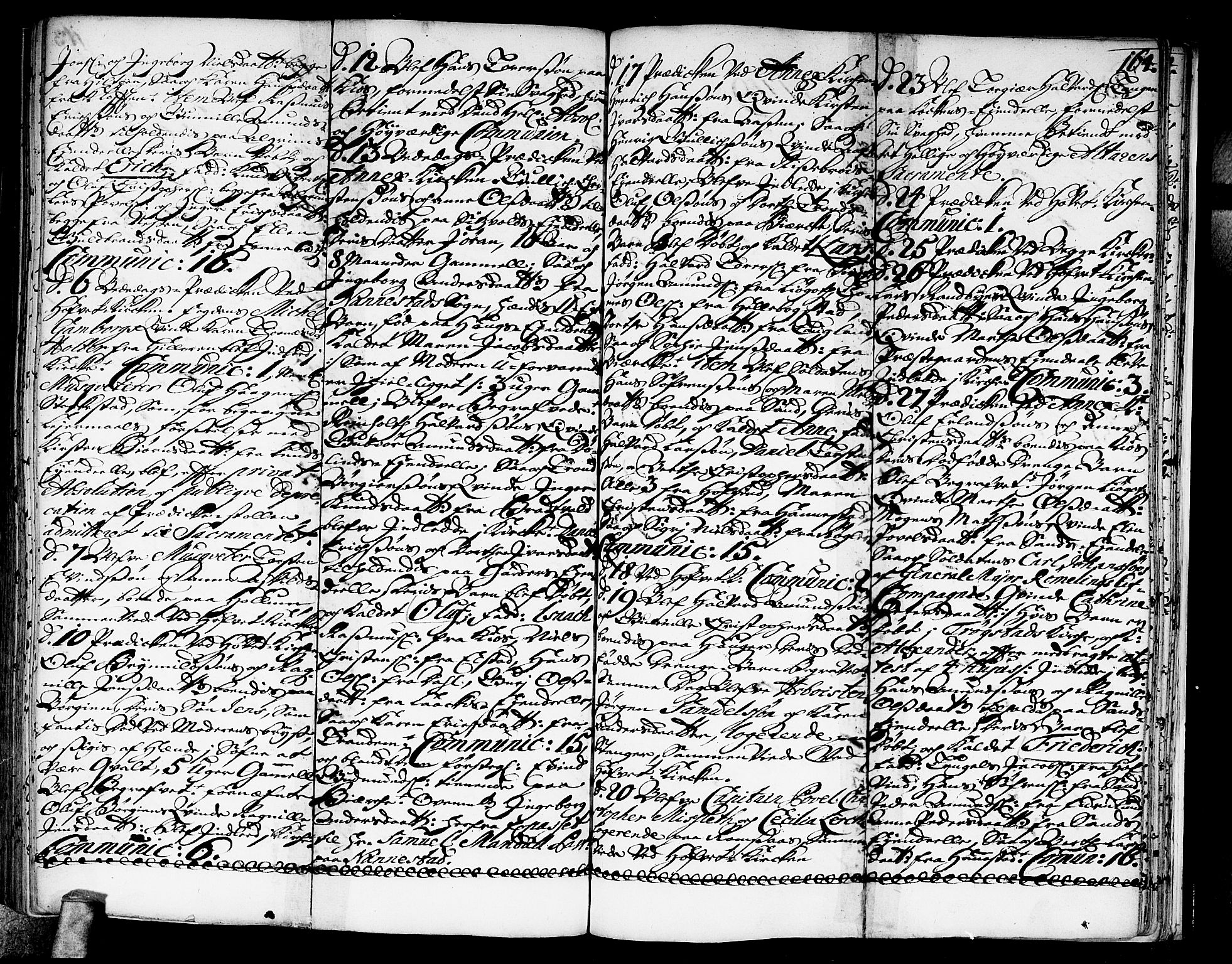 Ullensaker prestekontor Kirkebøker, AV/SAO-A-10236a/F/Fa/L0003: Parish register (official) no. I 3, 1711-1720, p. 164