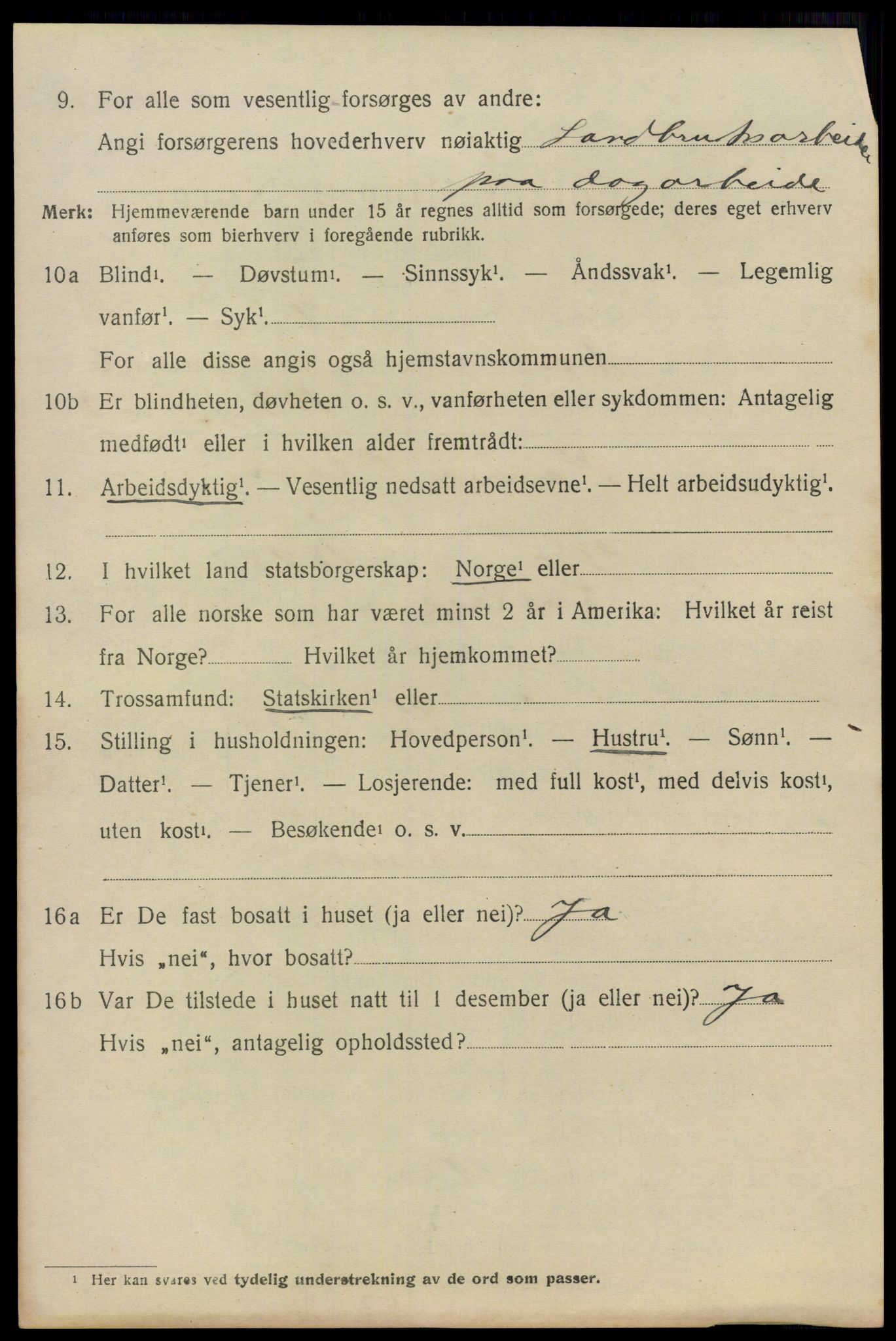 SAO, 1920 census for Ås, 1920, p. 6911