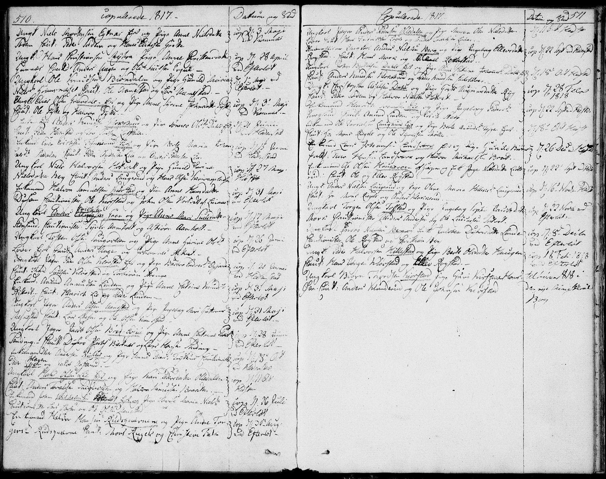 Sandsvær kirkebøker, SAKO/A-244/F/Fa/L0003: Parish register (official) no. I 3, 1809-1817, p. 510-511