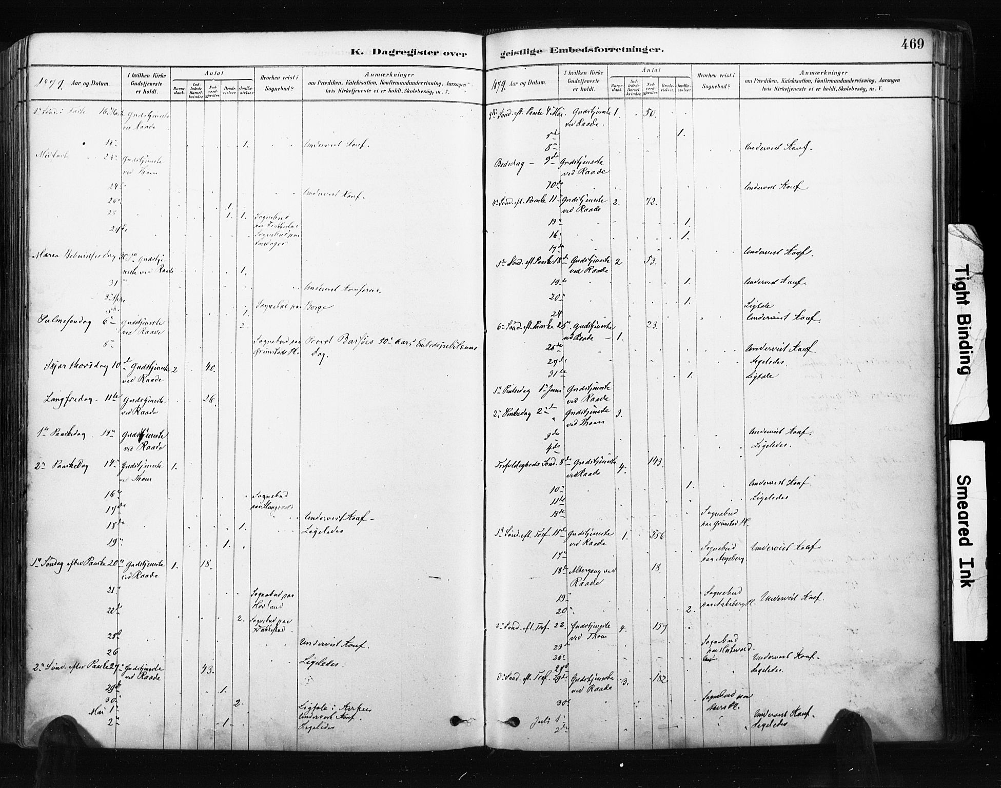 Råde prestekontor kirkebøker, AV/SAO-A-2009/F/Fa/L0007: Parish register (official) no. 7, 1878-1902, p. 469