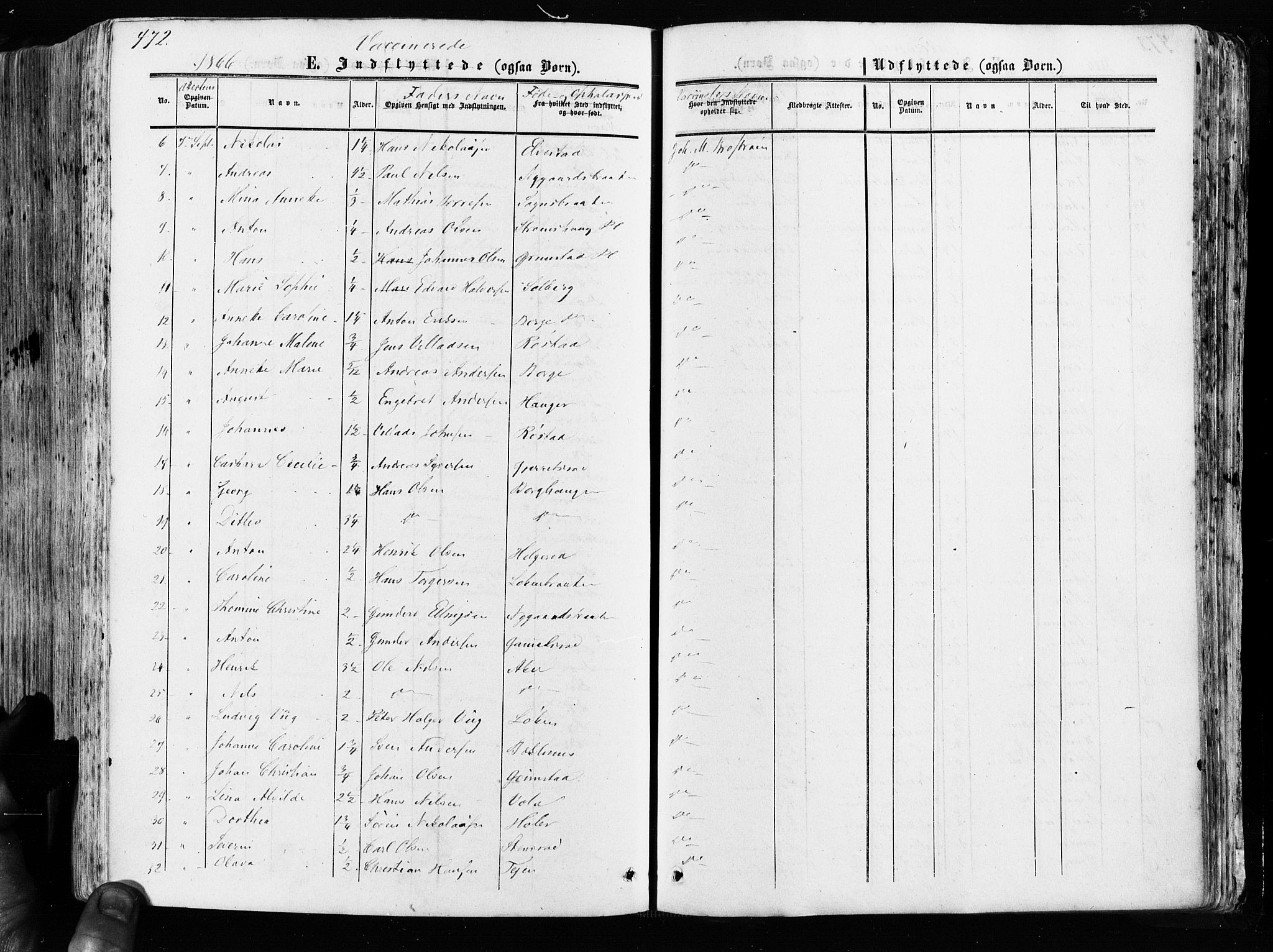 Råde prestekontor kirkebøker, AV/SAO-A-2009/F/Fa/L0006: Parish register (official) no. 6, 1854-1877, p. 472