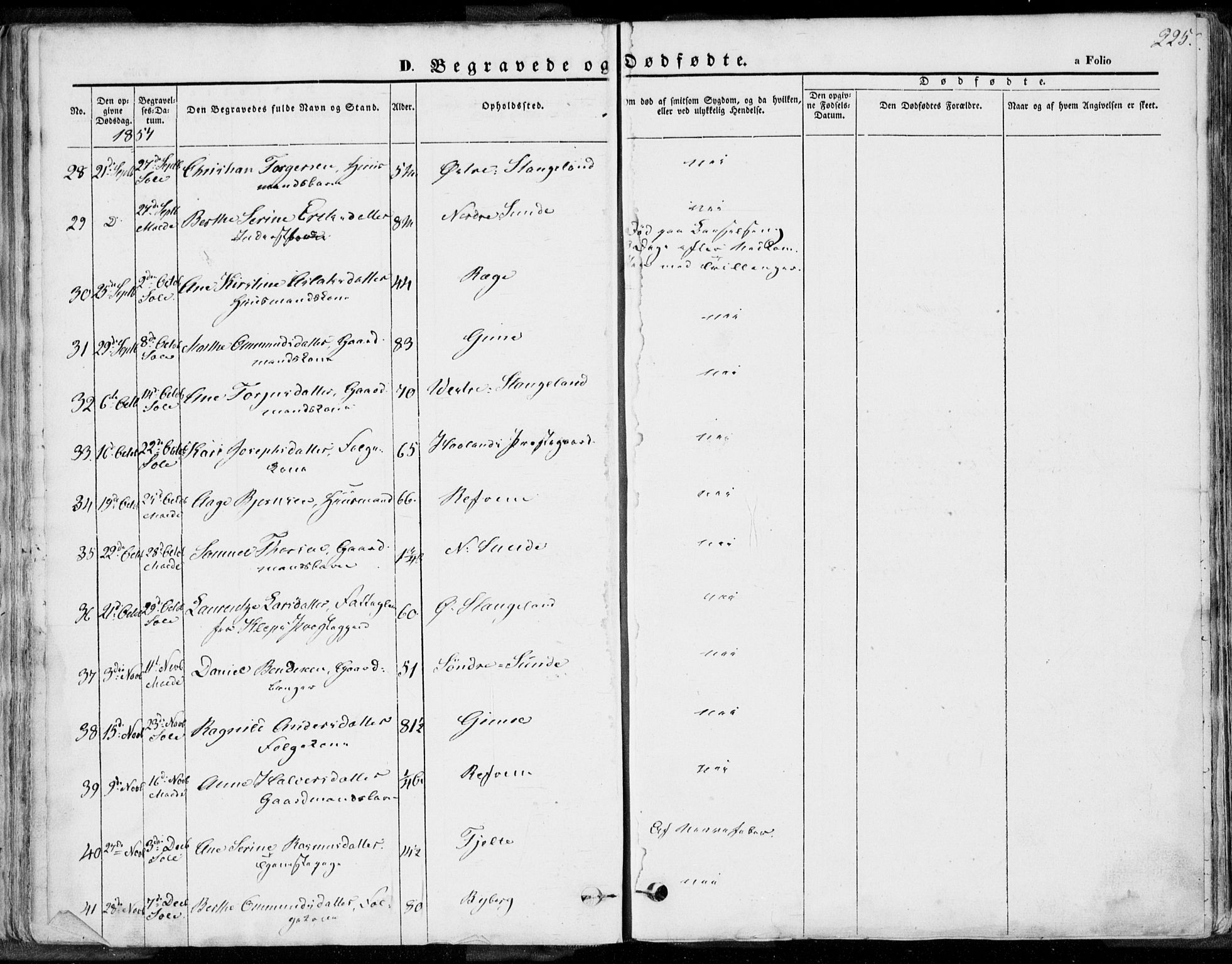 Håland sokneprestkontor, AV/SAST-A-101802/001/30BA/L0008: Parish register (official) no. A 7.2, 1854-1870, p. 225