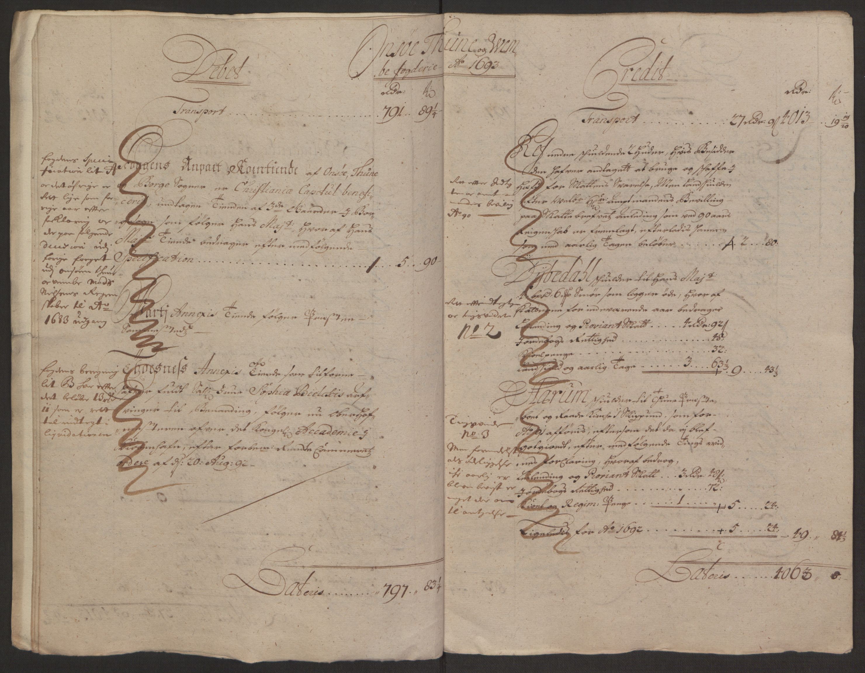 Rentekammeret inntil 1814, Reviderte regnskaper, Fogderegnskap, AV/RA-EA-4092/R03/L0120: Fogderegnskap Onsøy, Tune, Veme og Åbygge fogderi, 1692-1693, p. 239