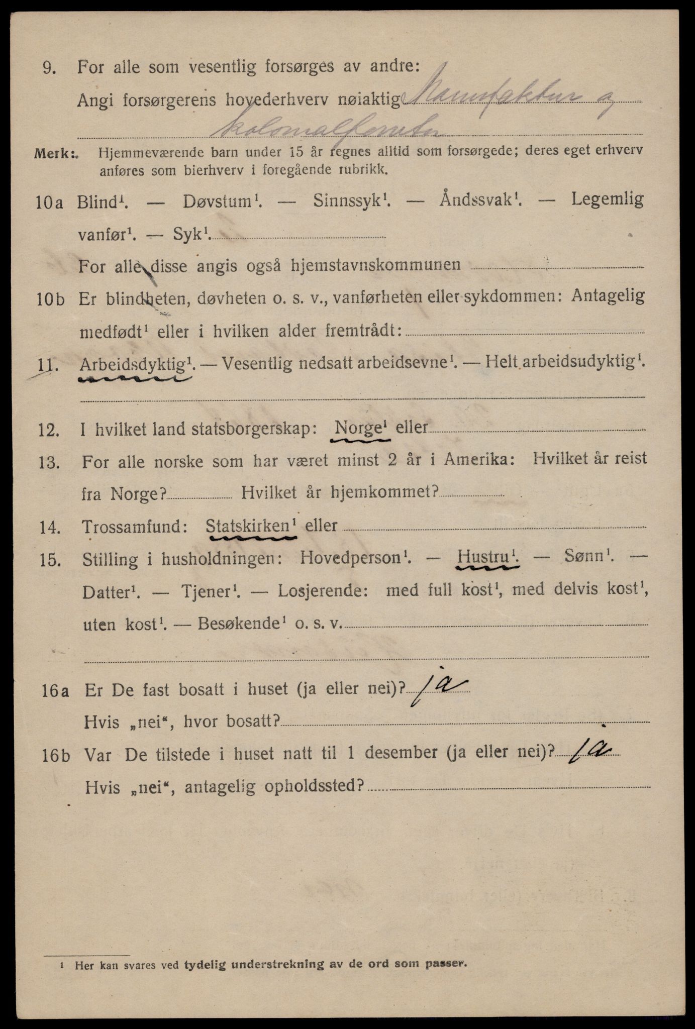 SAST, 1920 census for Stavanger, 1920, p. 77783