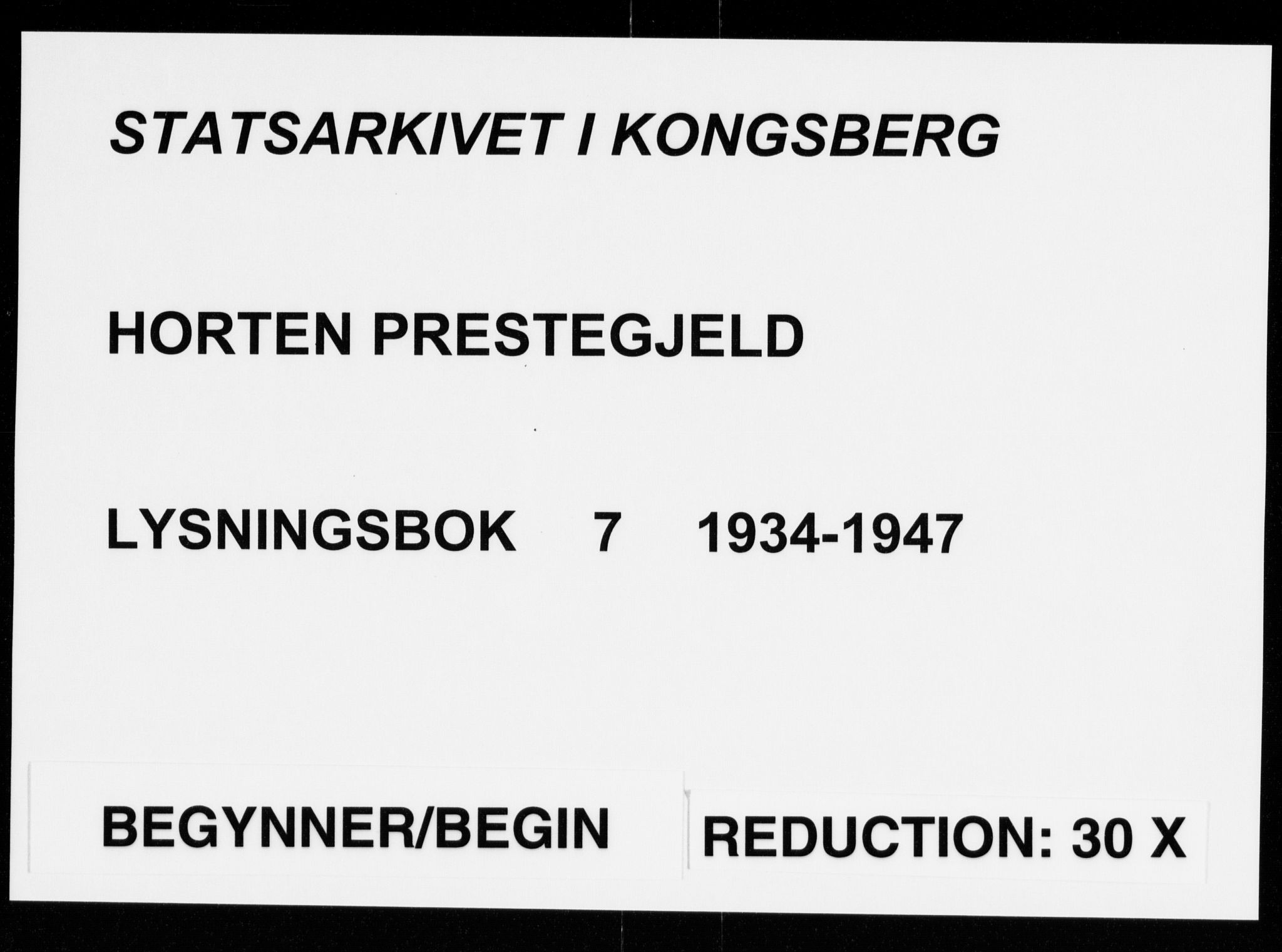 Horten kirkebøker, AV/SAKO-A-348/H/Ha/L0007: Banns register no. 7, 1934-1947