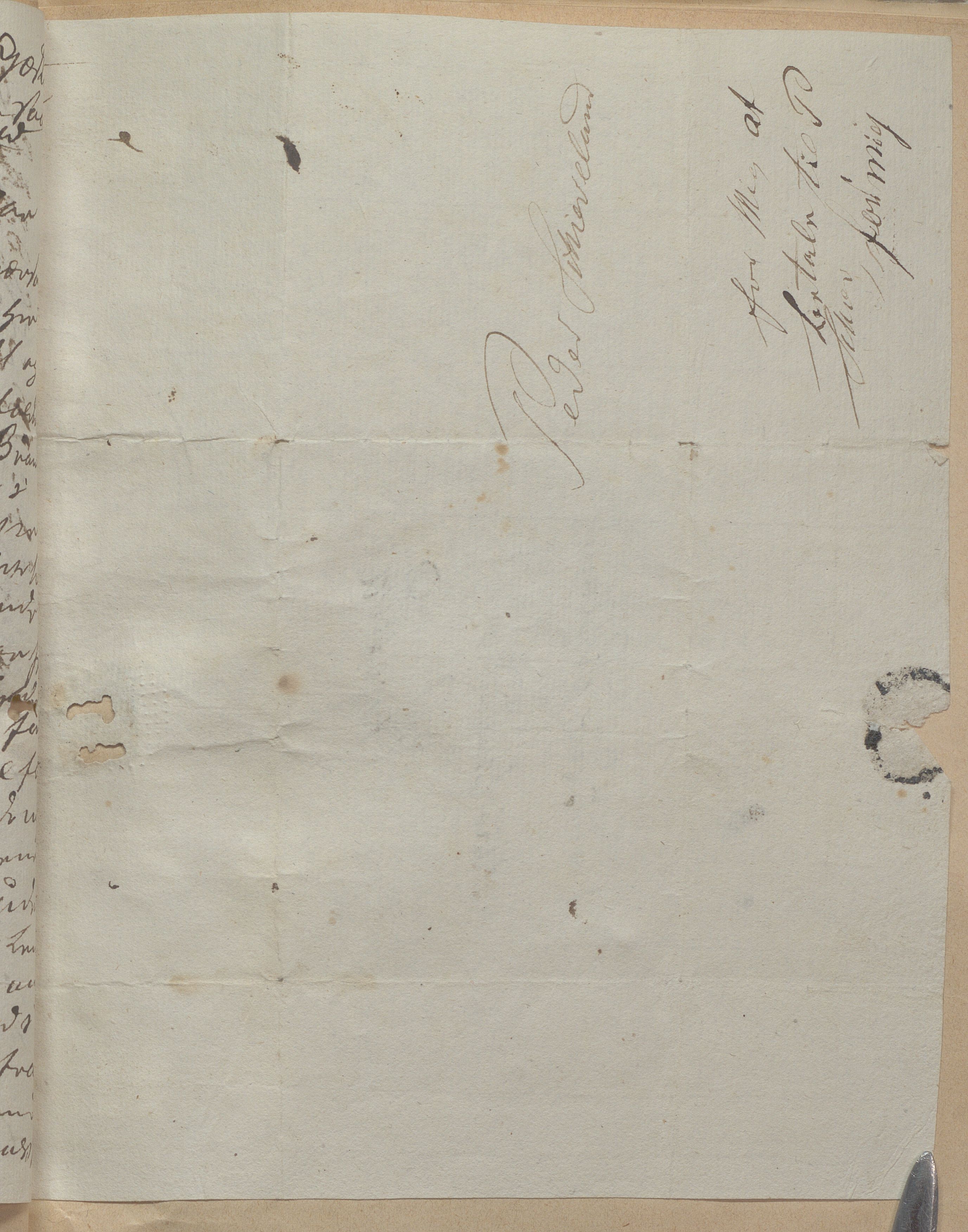 Heggtveitsamlingen, TMF/A-1007/H/L0050: Innbundne brev, Ms A, med innlagt registratur. , 1800-1850