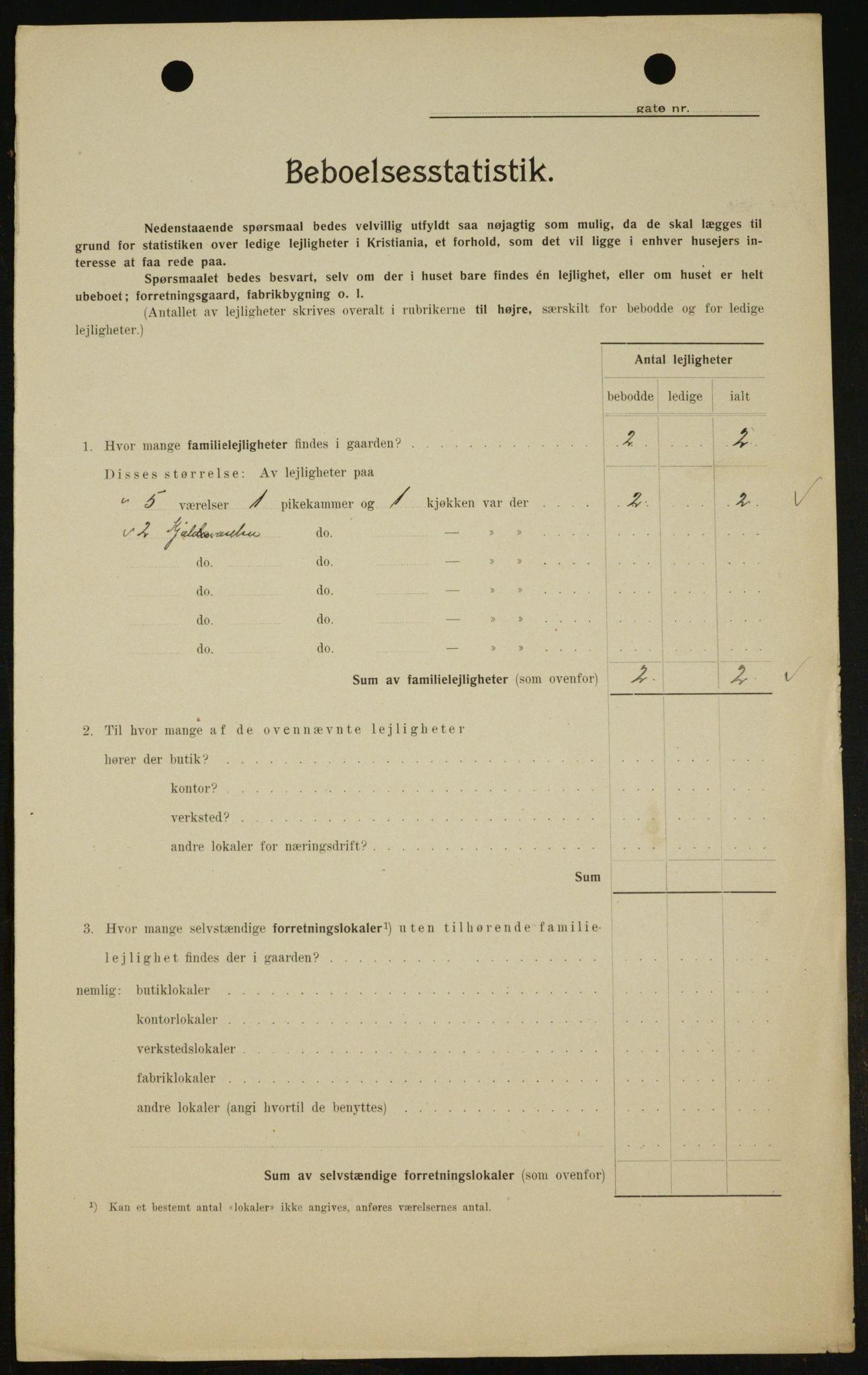 OBA, Municipal Census 1909 for Kristiania, 1909, p. 6342