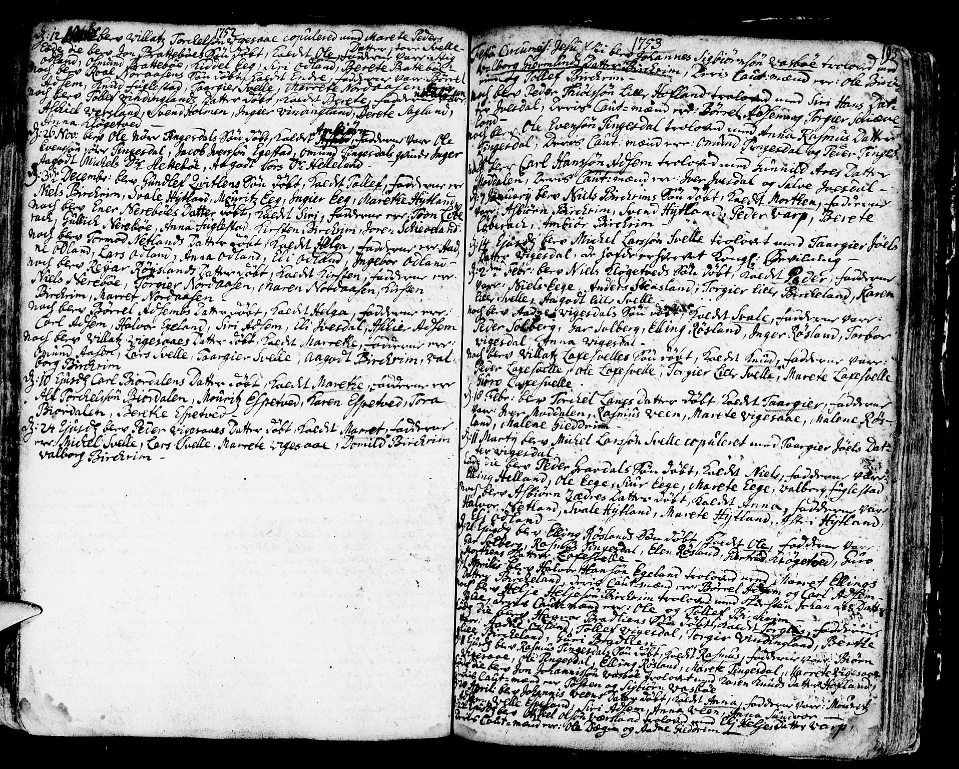 Helleland sokneprestkontor, SAST/A-101810: Parish register (official) no. A 1 /2, 1713-1761, p. 193