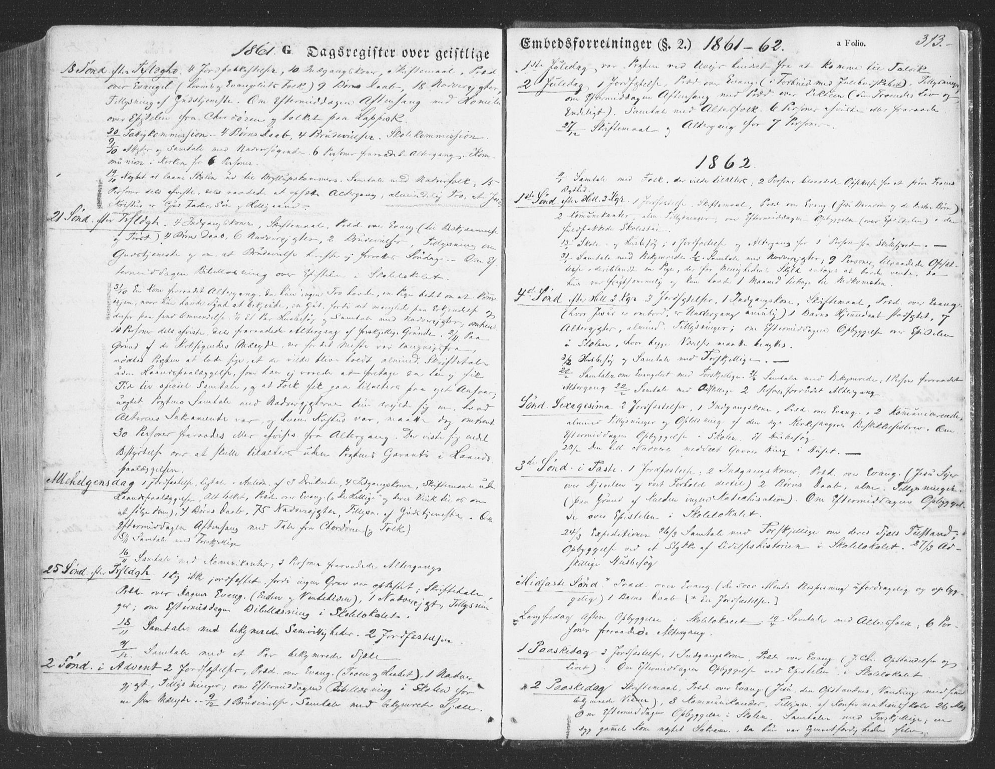 Talvik sokneprestkontor, SATØ/S-1337/H/Ha/L0010kirke: Parish register (official) no. 10, 1852-1864, p. 313