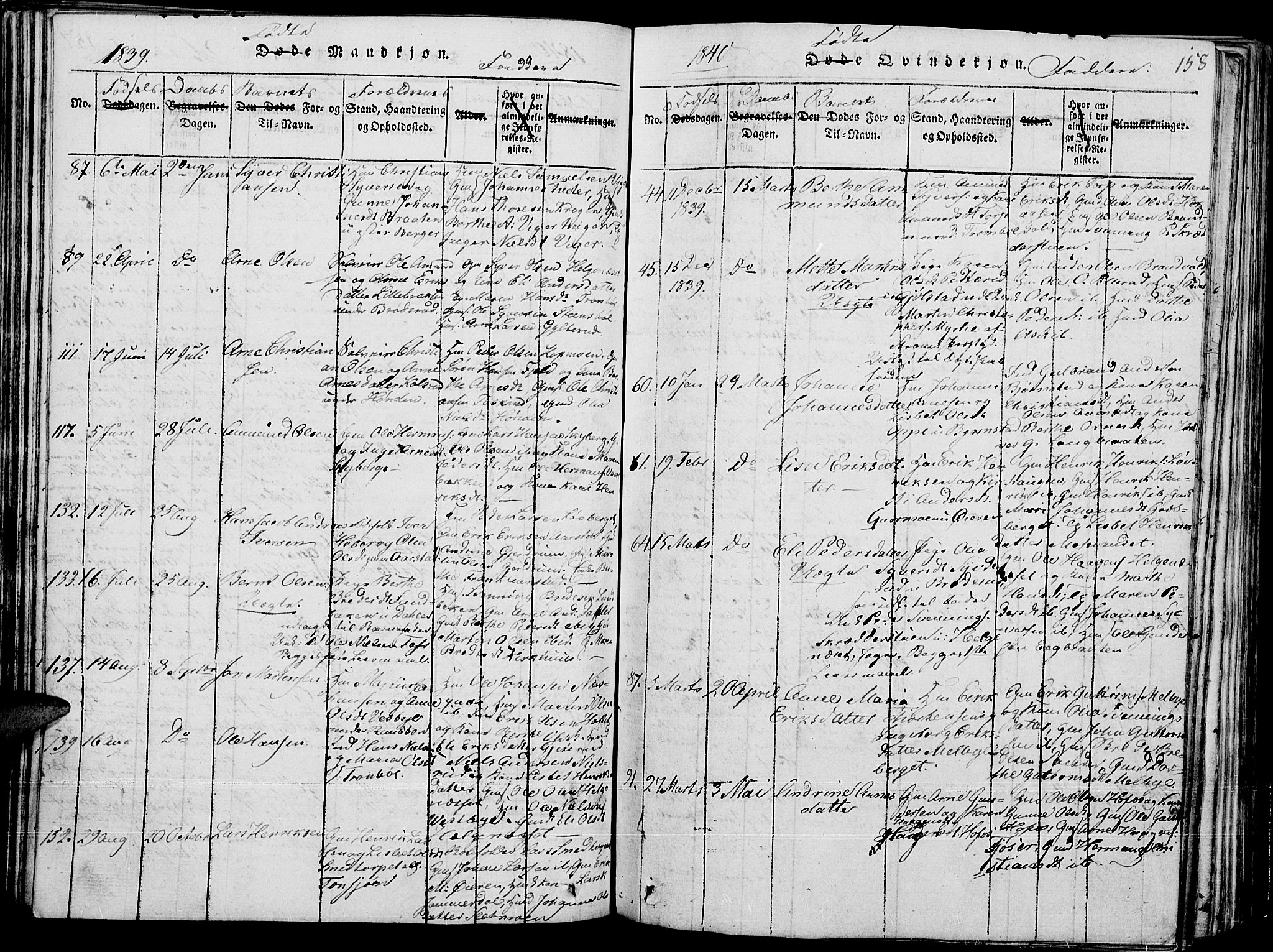 Grue prestekontor, AV/SAH-PREST-036/H/Ha/Hab/L0001: Parish register (copy) no. 1, 1814-1841, p. 158