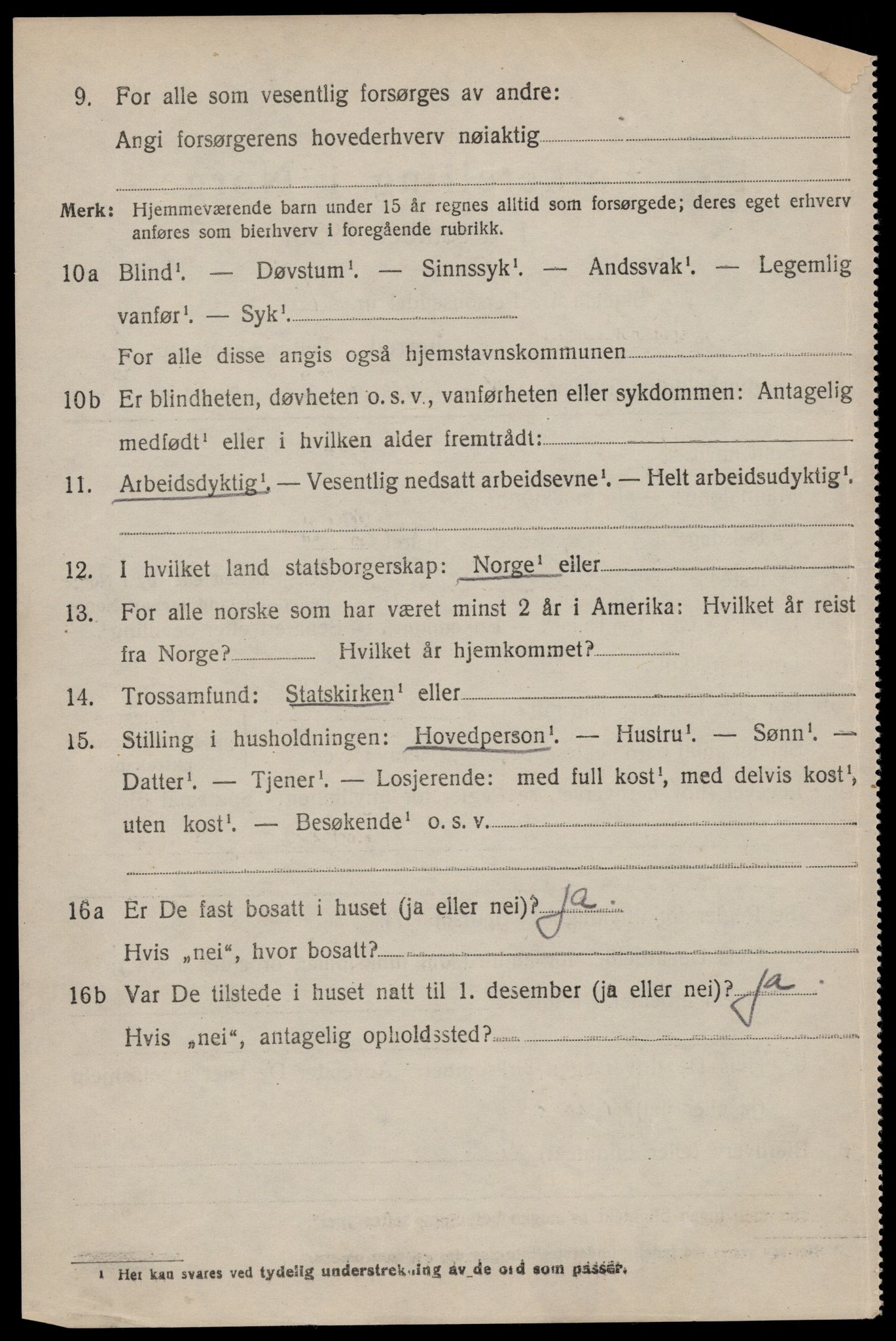 SAST, 1920 census for Håland, 1920, p. 7212