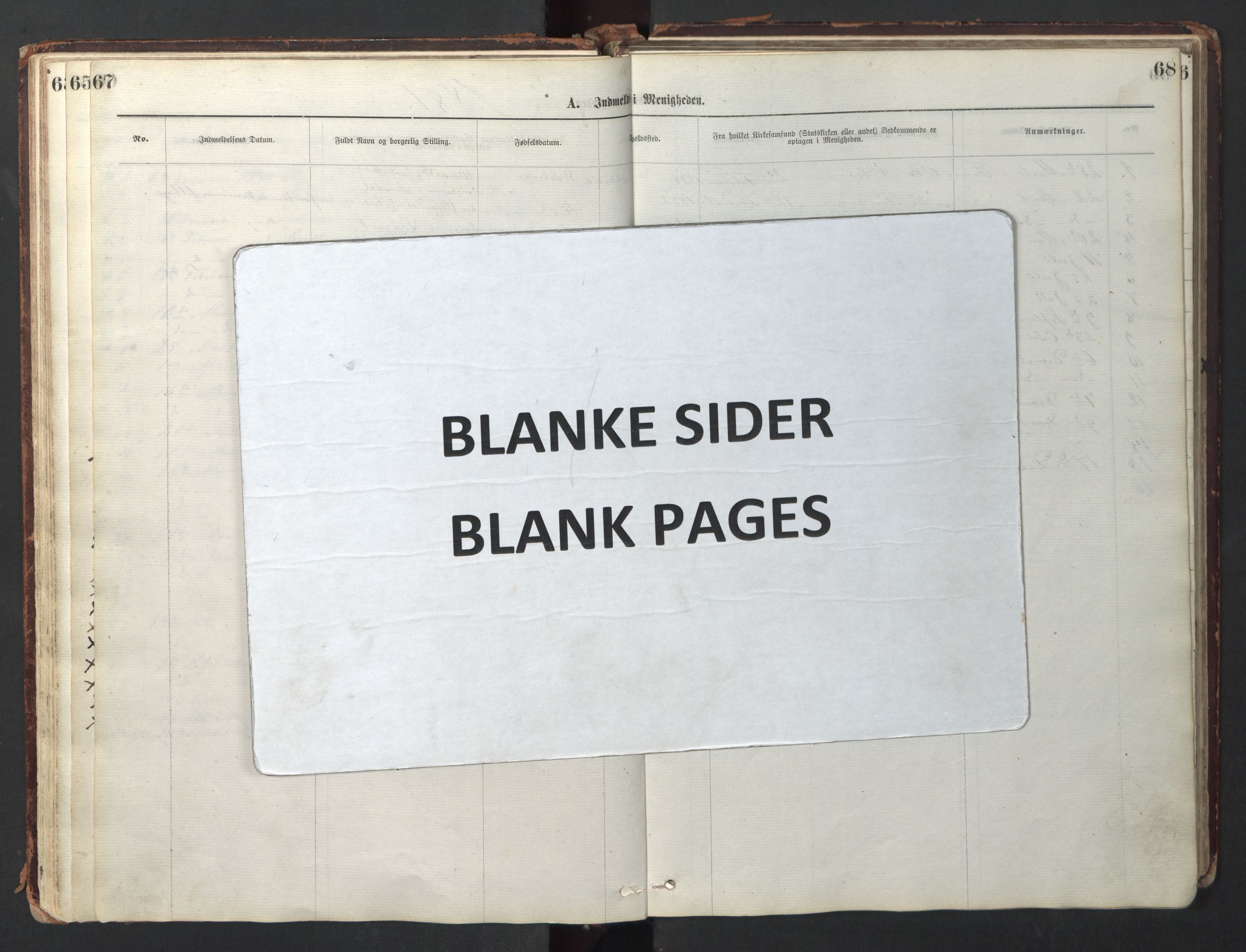 Den evangelisk-lutherske frikirke østre menighet, Oslo, AV/SAO-PAO-0245/F/L0001: Dissenter register no. 1, 1878-1892, p. 67-68