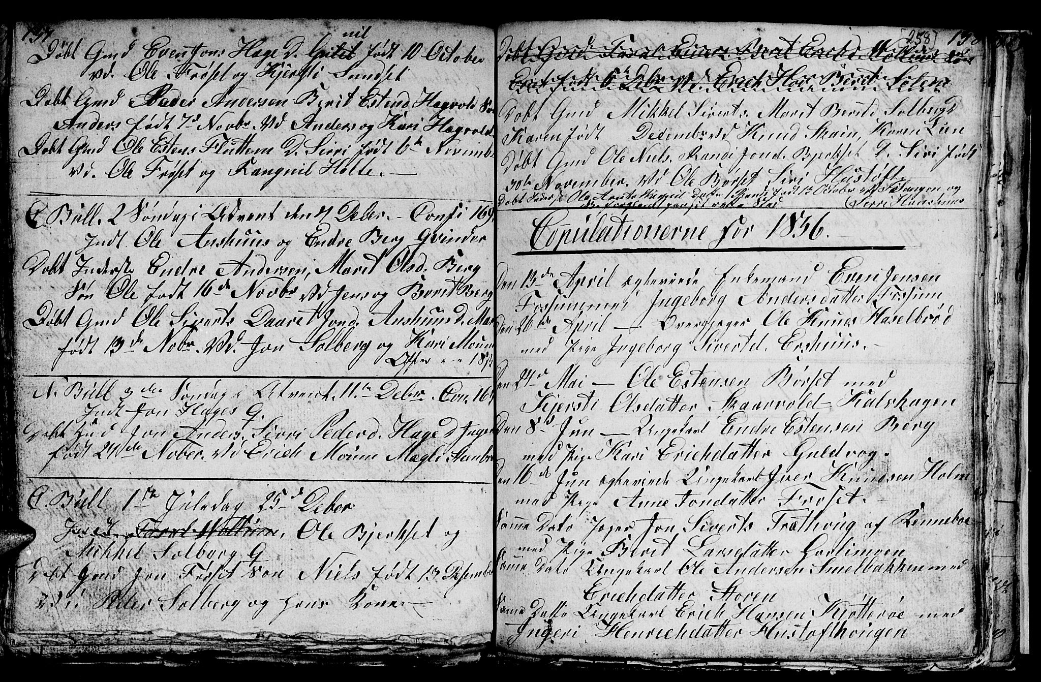 Ministerialprotokoller, klokkerbøker og fødselsregistre - Sør-Trøndelag, SAT/A-1456/689/L1042: Parish register (copy) no. 689C01, 1812-1841, p. 257-258