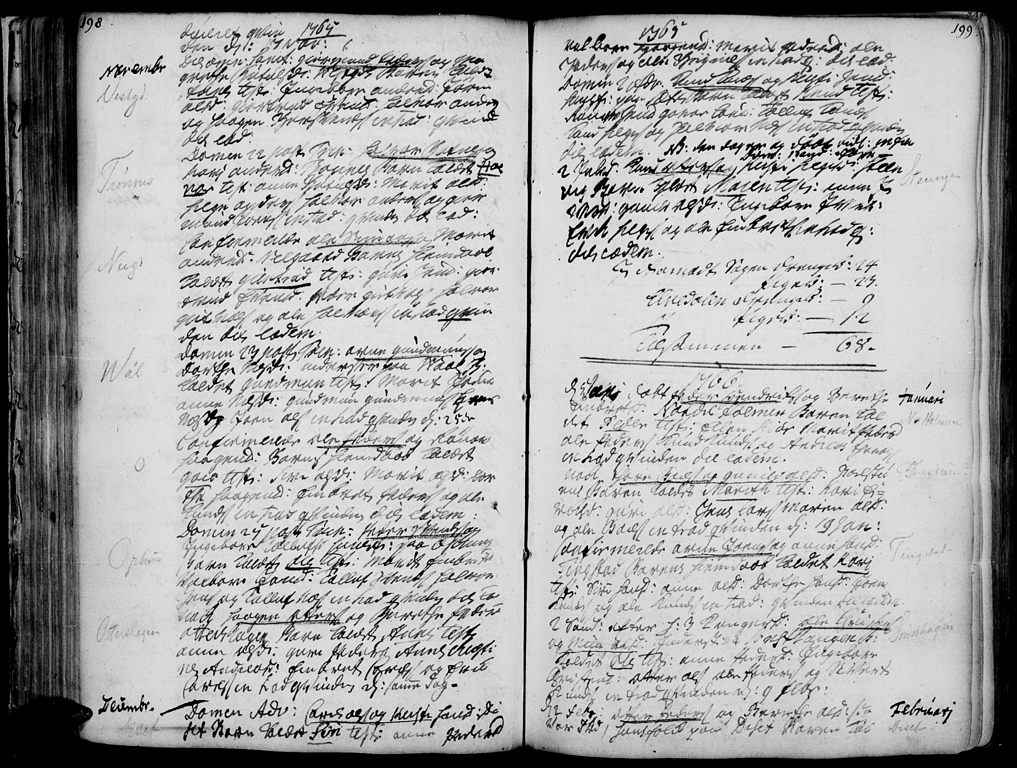 Åmot prestekontor, Hedmark, AV/SAH-PREST-056/H/Ha/Haa/L0002: Parish register (official) no. 2, 1734-1779, p. 198-199