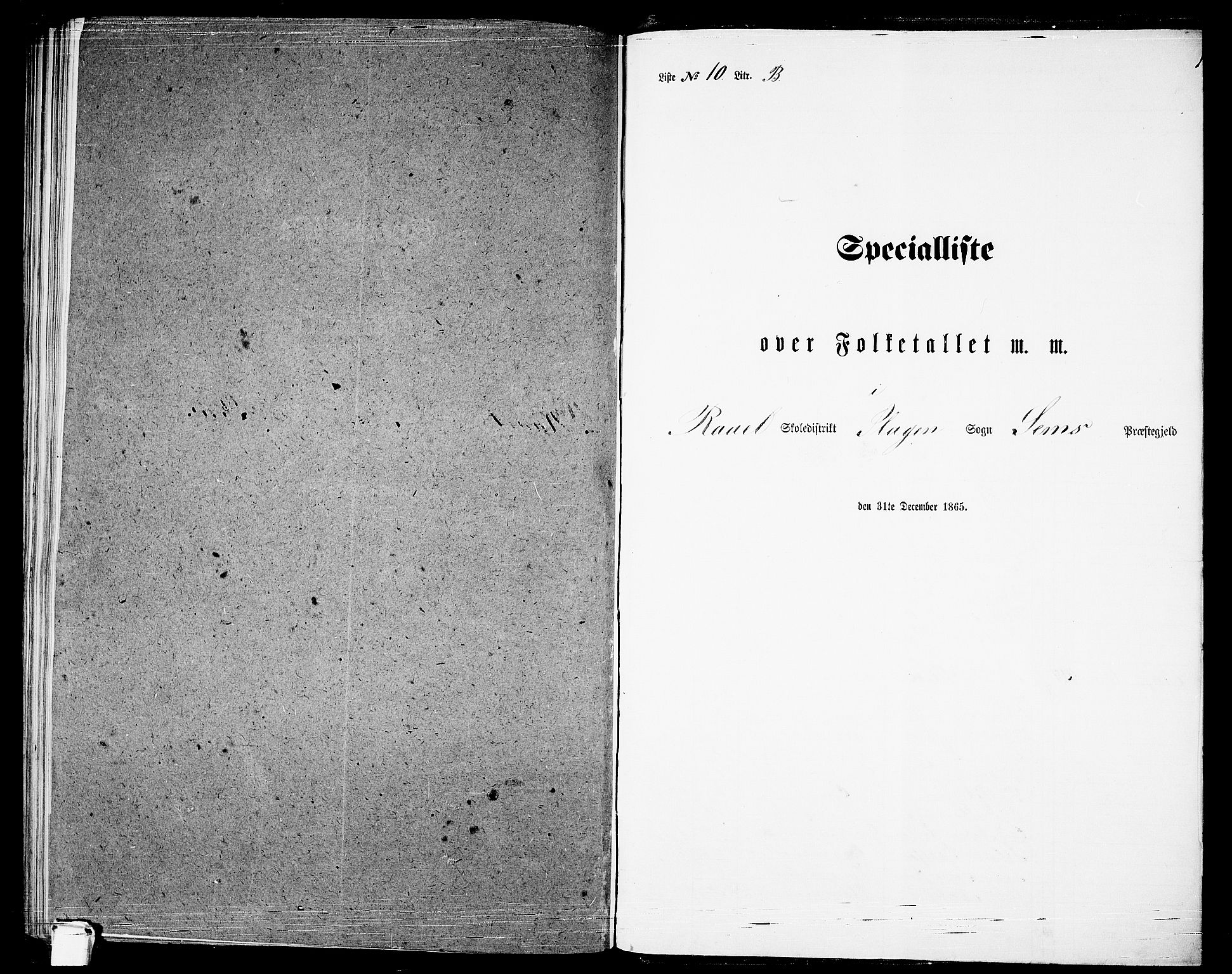 RA, 1865 census for Sem, 1865, p. 192