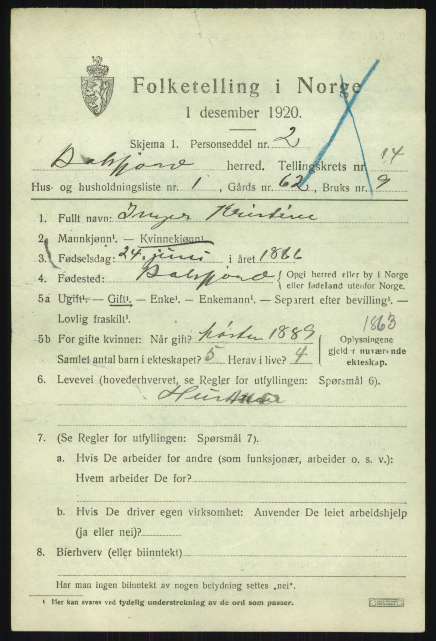 SATØ, 1920 census for Balsfjord, 1920, p. 8017