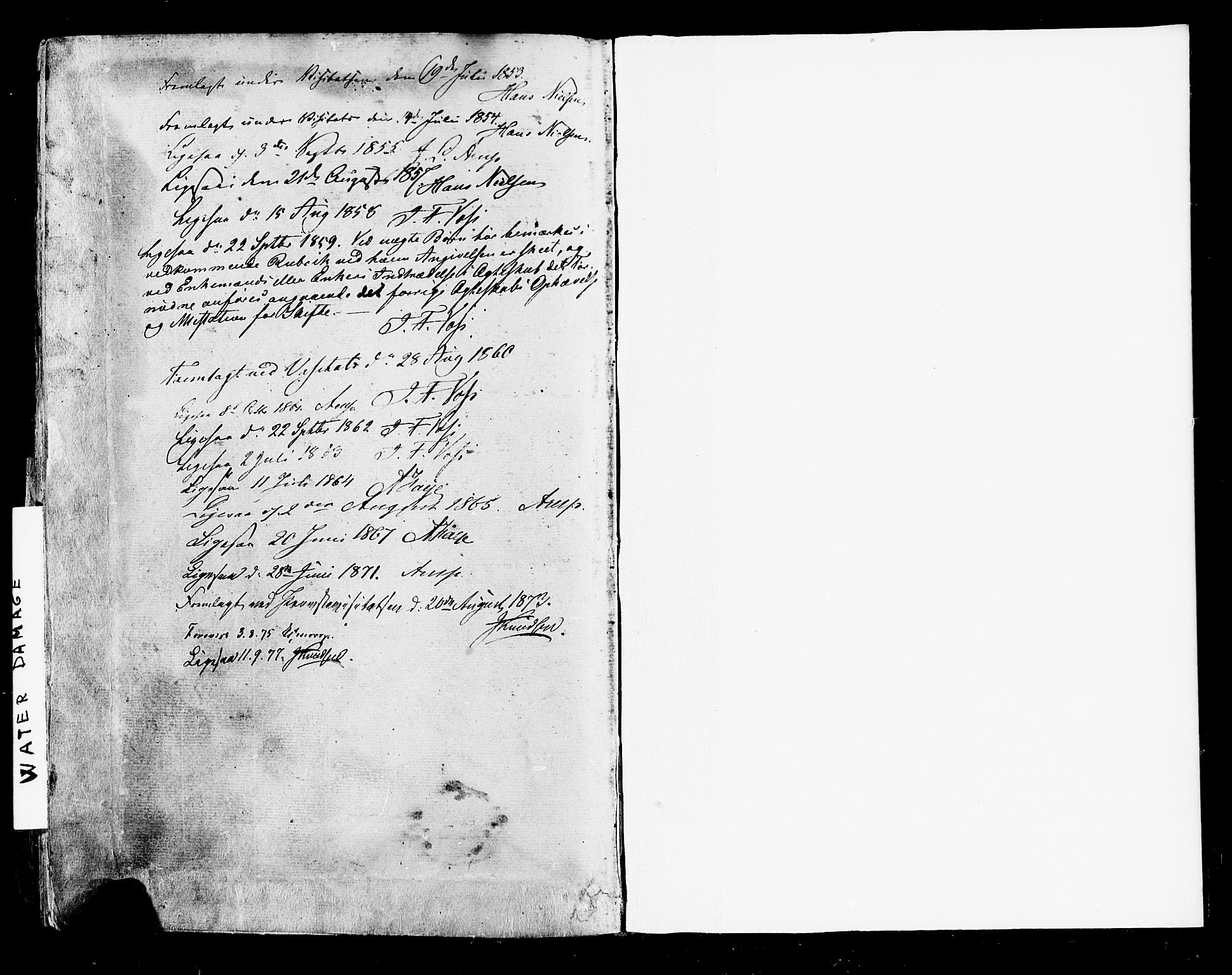 Botne kirkebøker, SAKO/A-340/F/Fa/L0006: Parish register (official) no. I 6, 1836-1877