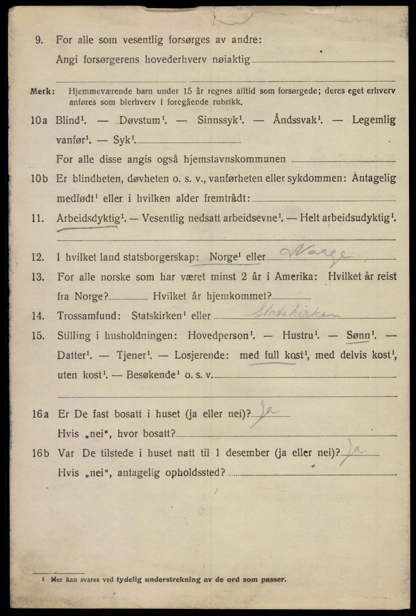 SAO, 1920 census for Kristiania, 1920, p. 261458