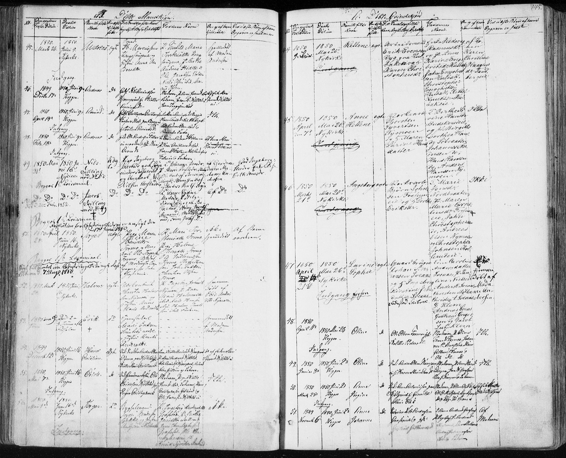 Modum kirkebøker, AV/SAKO-A-234/F/Fa/L0007: Parish register (official) no. 7, 1841-1850, p. 145