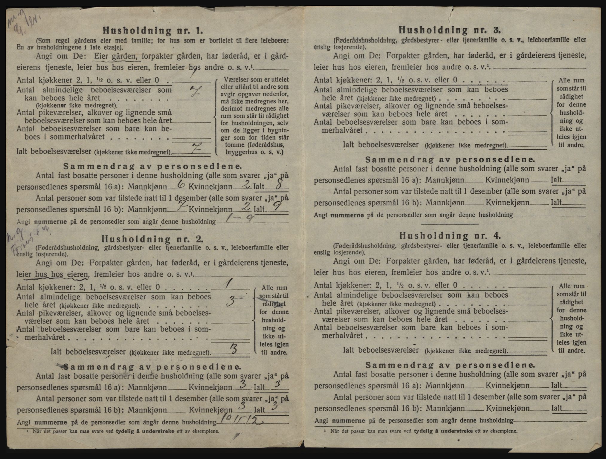 SAT, 1920 census for Malvik, 1920, p. 45