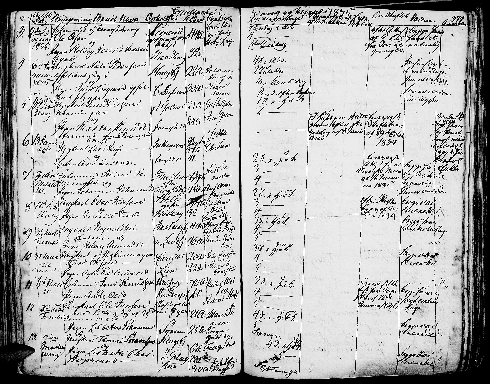 Vang prestekontor, Hedmark, AV/SAH-PREST-008/H/Ha/Haa/L0009: Parish register (official) no. 9, 1826-1841, p. 377