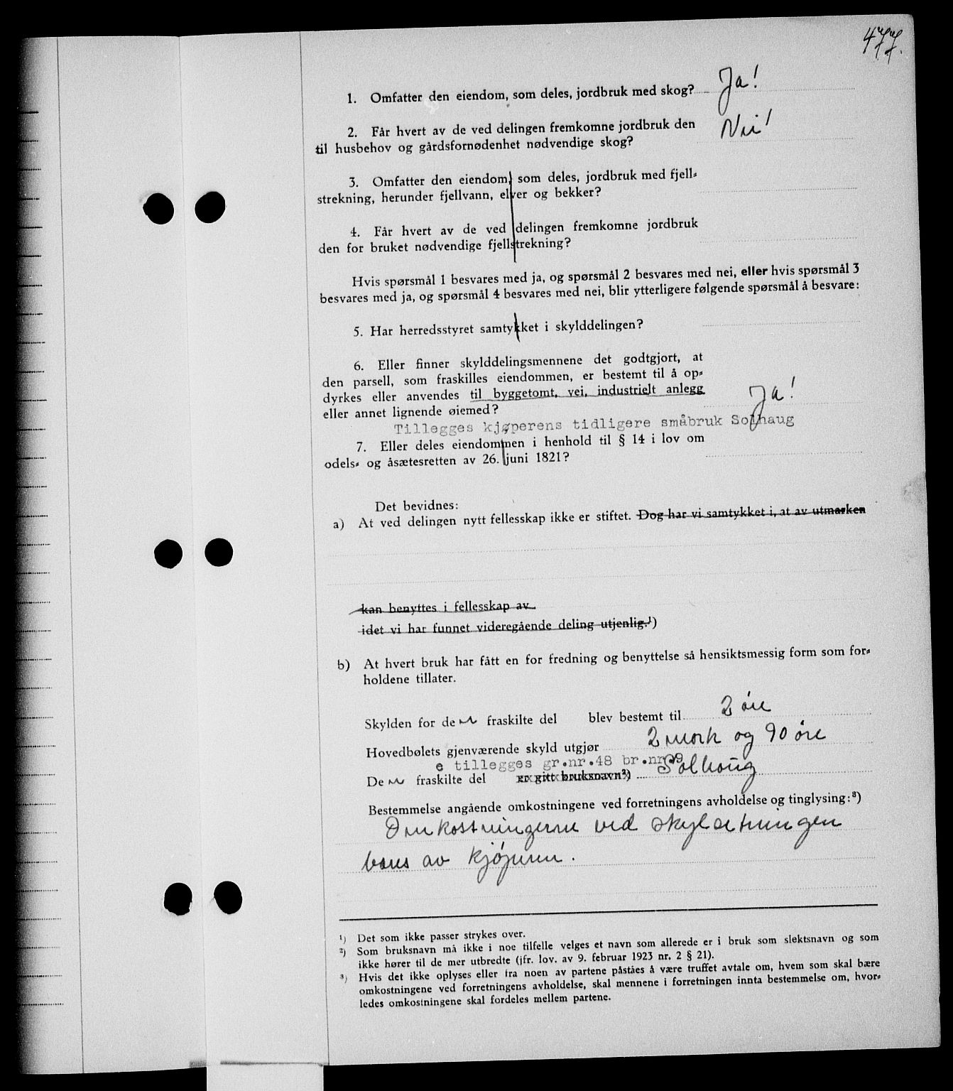 Holmestrand sorenskriveri, SAKO/A-67/G/Ga/Gaa/L0054: Mortgage book no. A-54, 1941-1942, Diary no: : 1991/1941