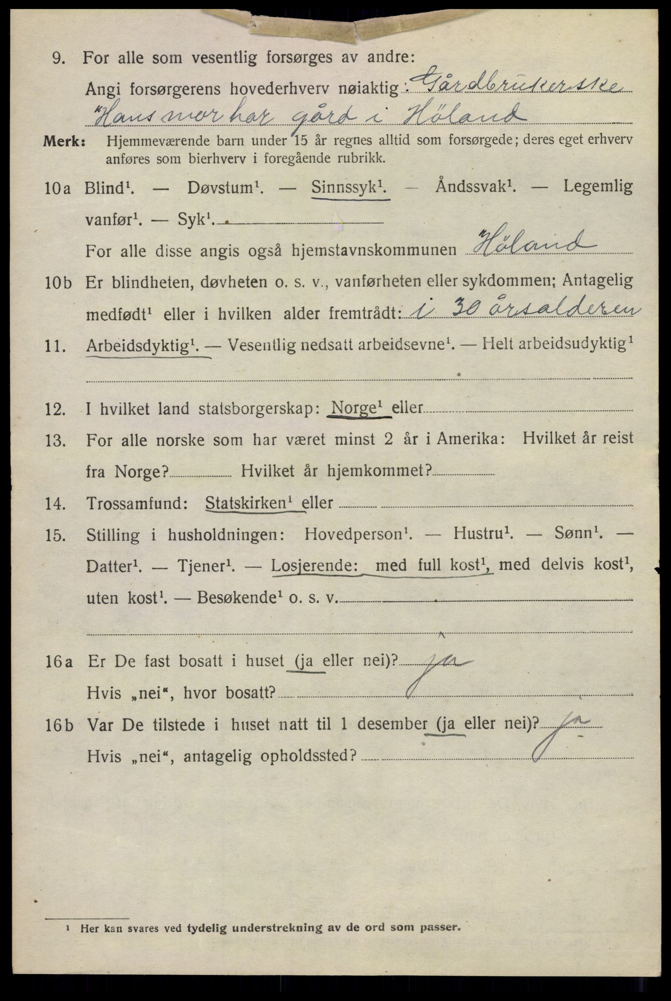 SAO, 1920 census for Kråkstad, 1920, p. 3370