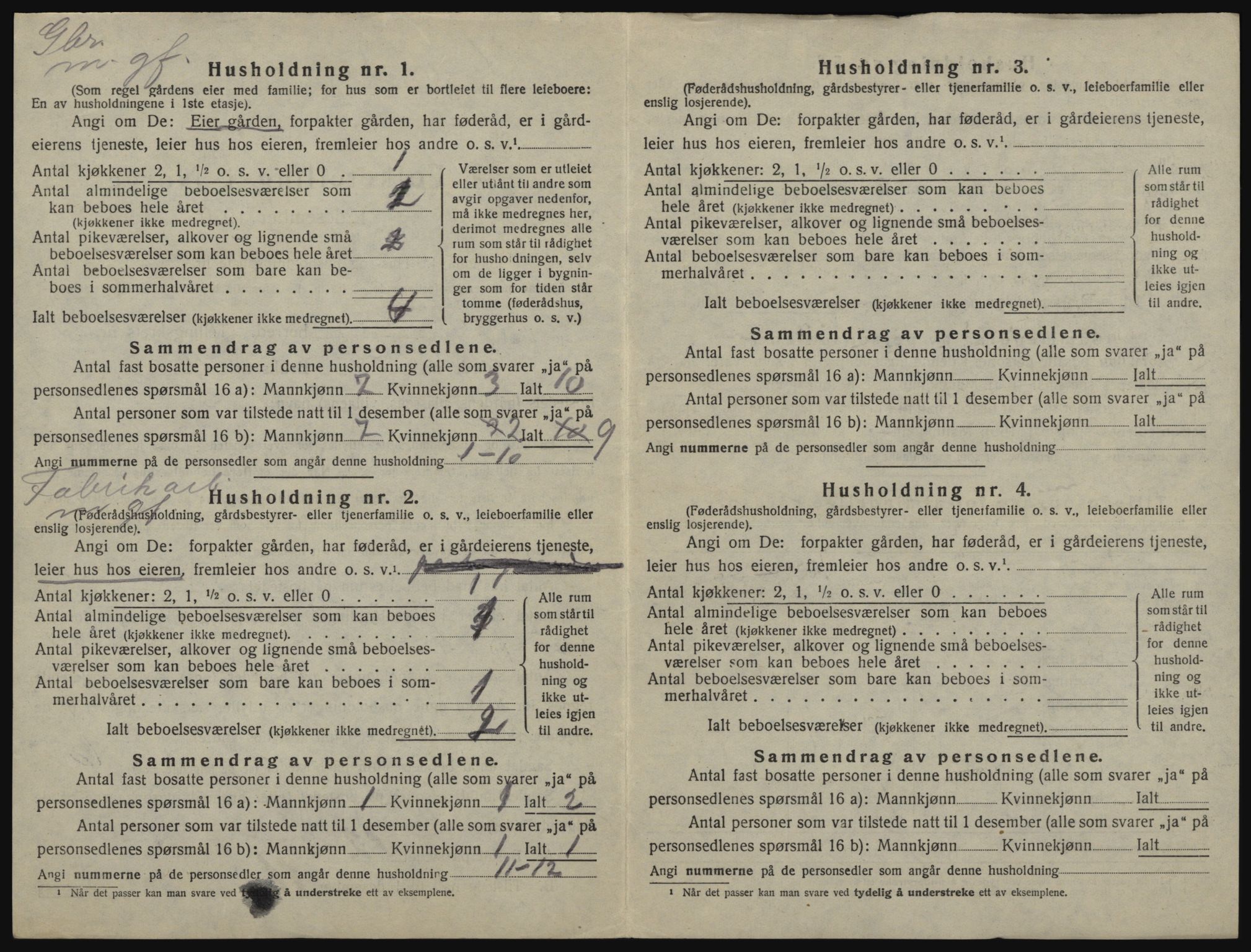 SATØ, 1920 census for Sørfjord, 1920, p. 88