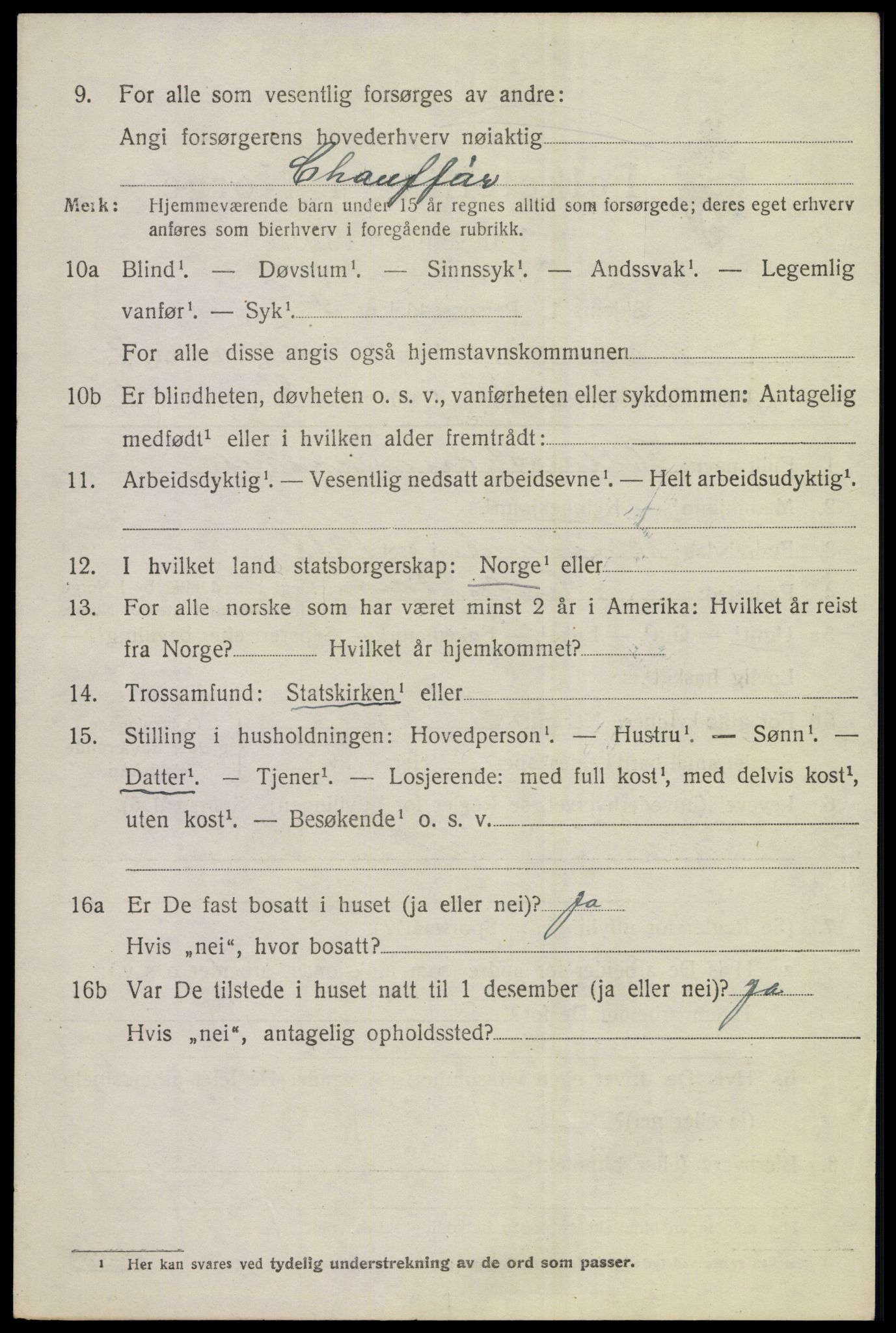 SAKO, 1920 census for Hole, 1920, p. 3356