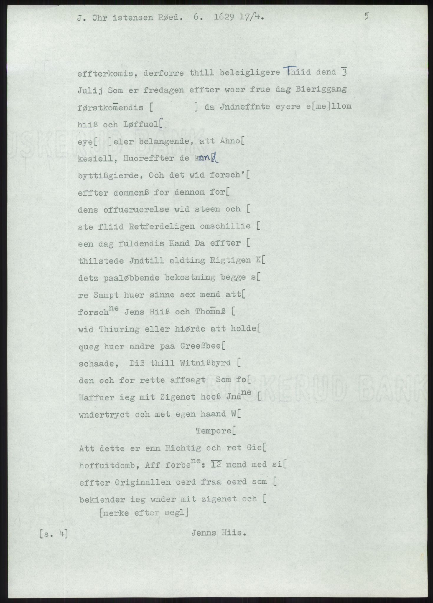 Samlinger til kildeutgivelse, Diplomavskriftsamlingen, AV/RA-EA-4053/H/Ha, p. 1807