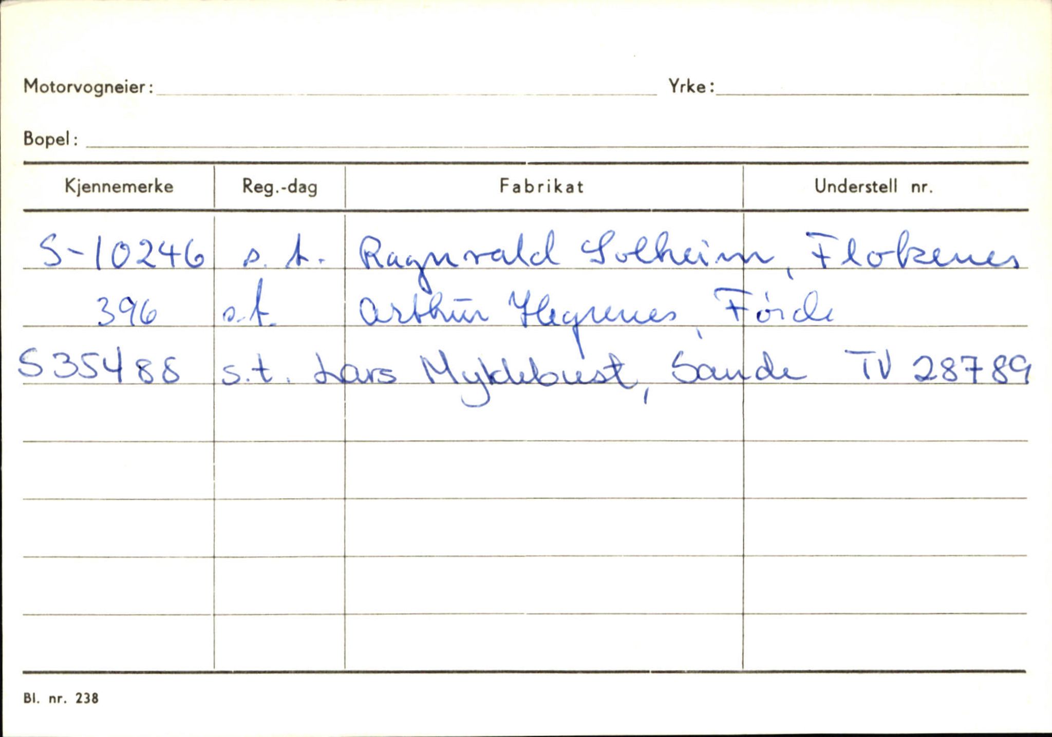 Statens vegvesen, Sogn og Fjordane vegkontor, SAB/A-5301/4/F/L0130: Eigarregister Eid T-Å. Høyanger A-O, 1945-1975, p. 2430