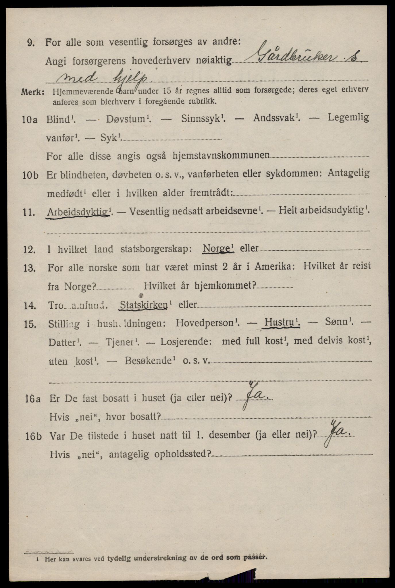 SAKO, 1920 census for Hjartdal, 1920, p. 2799