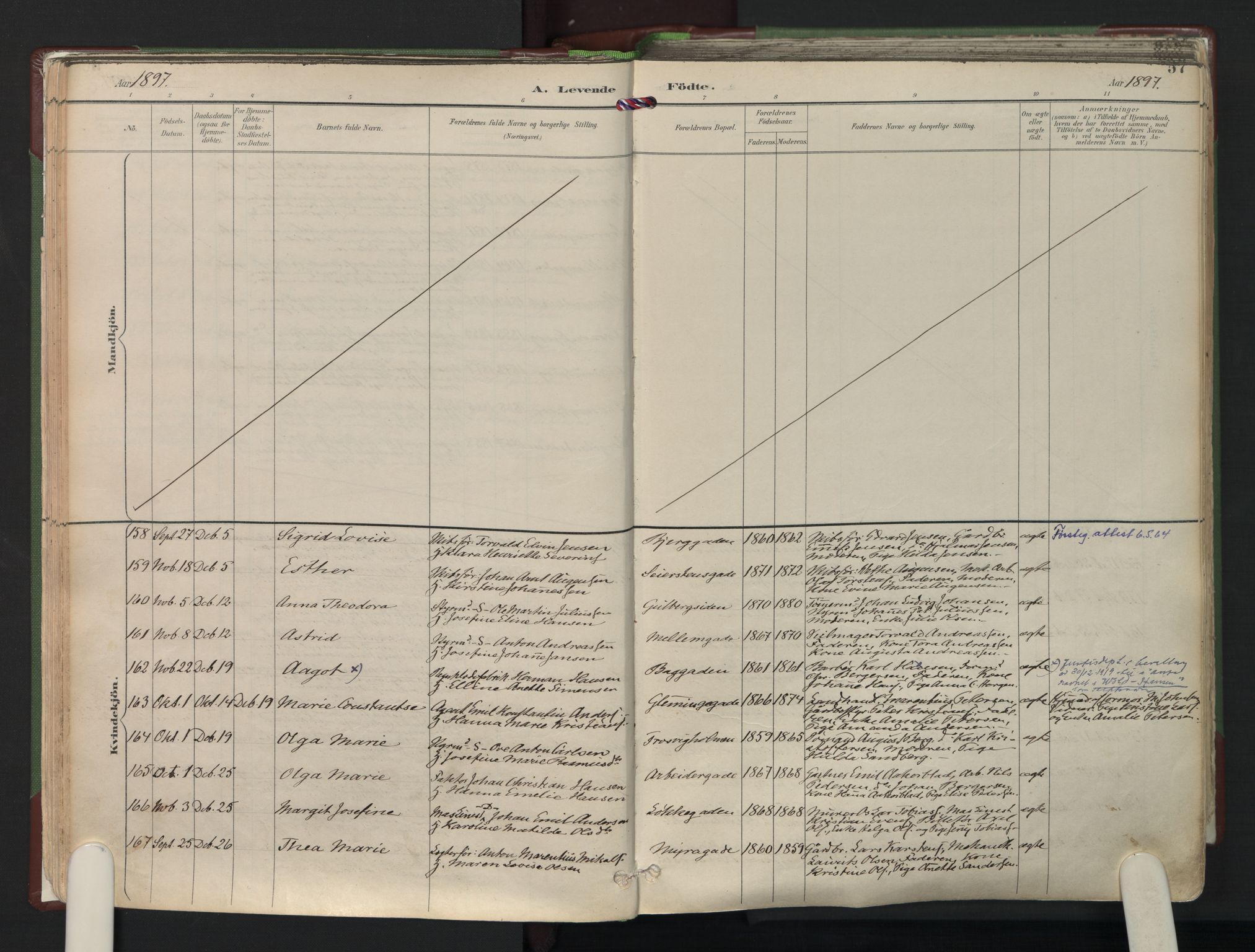 Fredrikstad domkirkes prestekontor Kirkebøker, AV/SAO-A-10906/F/Fa/L0006: Parish register (official) no. I 6, 1894-1914, p. 57