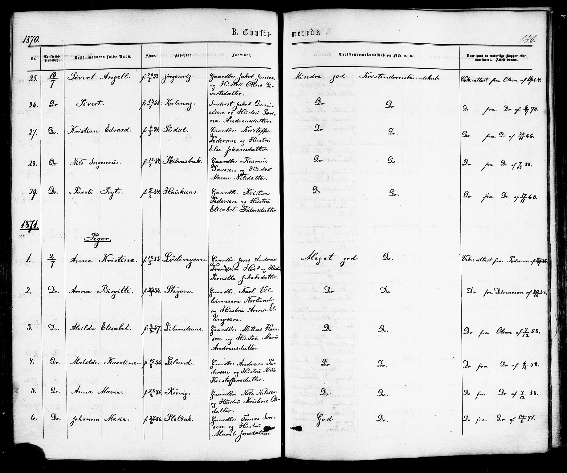 Ministerialprotokoller, klokkerbøker og fødselsregistre - Nordland, SAT/A-1459/859/L0845: Parish register (official) no. 859A05, 1863-1877, p. 146