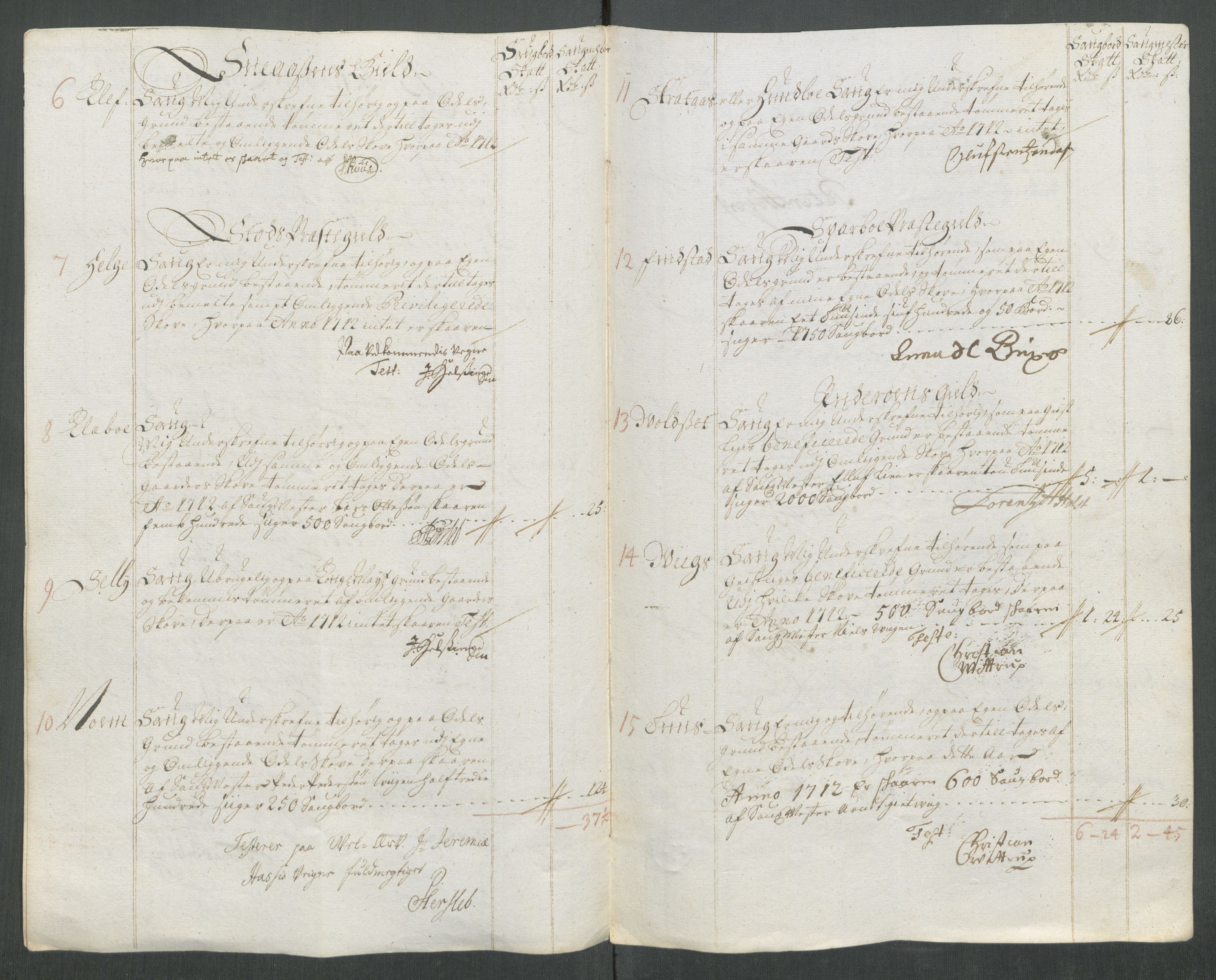 Rentekammeret inntil 1814, Reviderte regnskaper, Fogderegnskap, RA/EA-4092/R63/L4320: Fogderegnskap Inderøy, 1712, p. 154